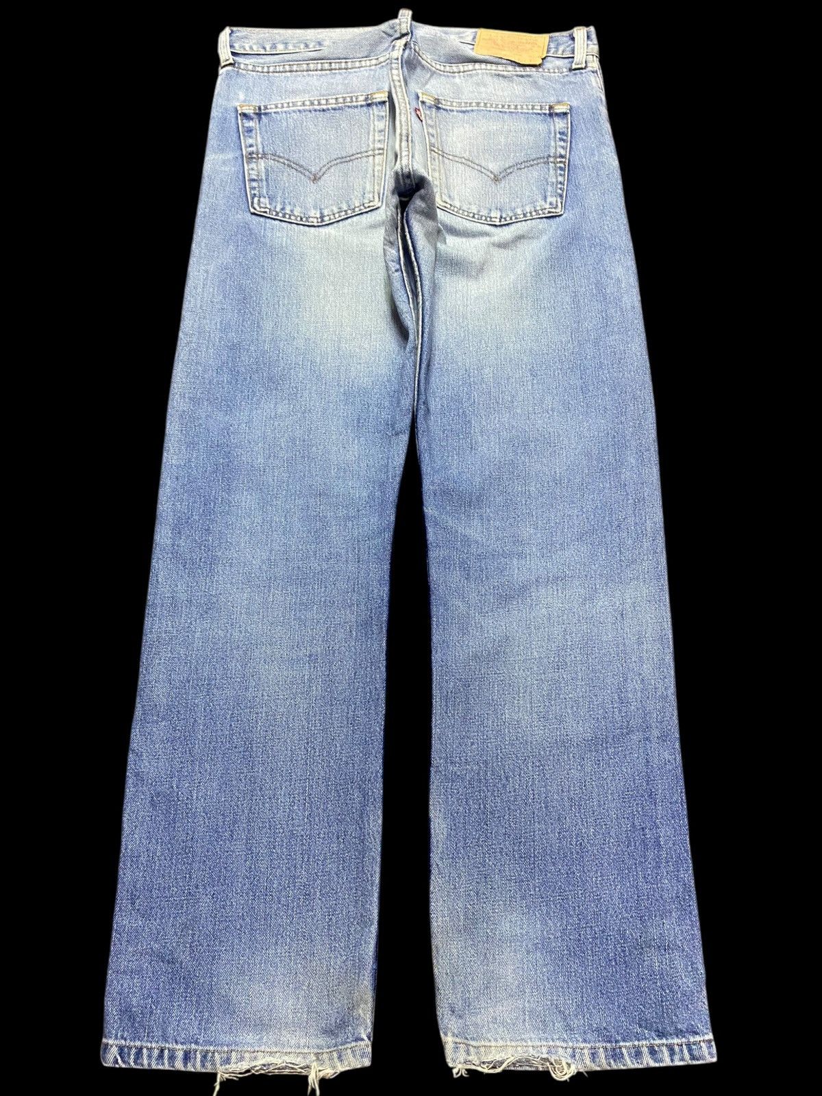 Levi's Vintage Clothing Vintage Levis 505 Y2K Faded Wash Distressed Style Loose Jean Size US 33 - 2 Thumbnail