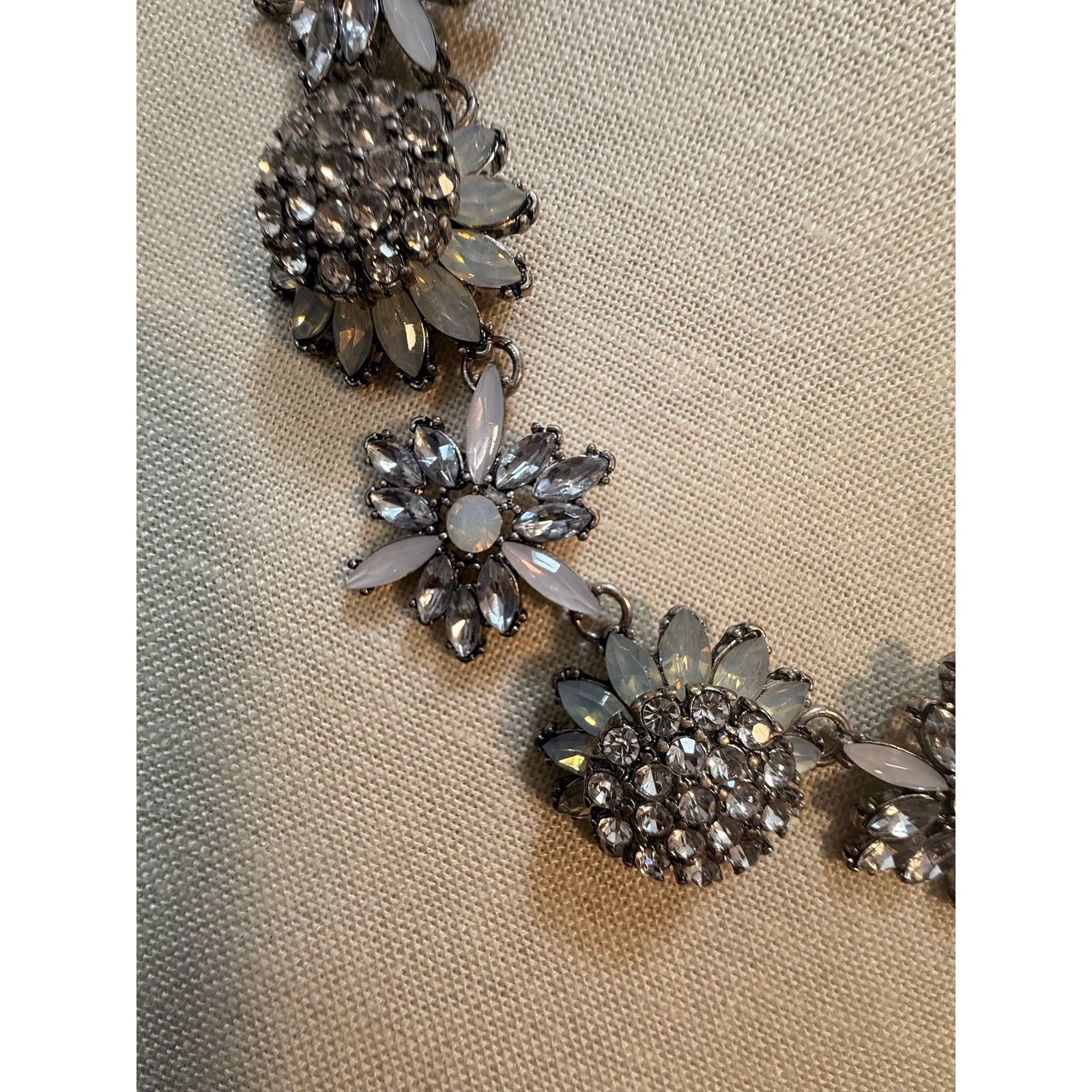 Other NWOT Chicos Rhinestone Statement Necklace 23” Silver Tone Size ONE SIZE - 4 Thumbnail