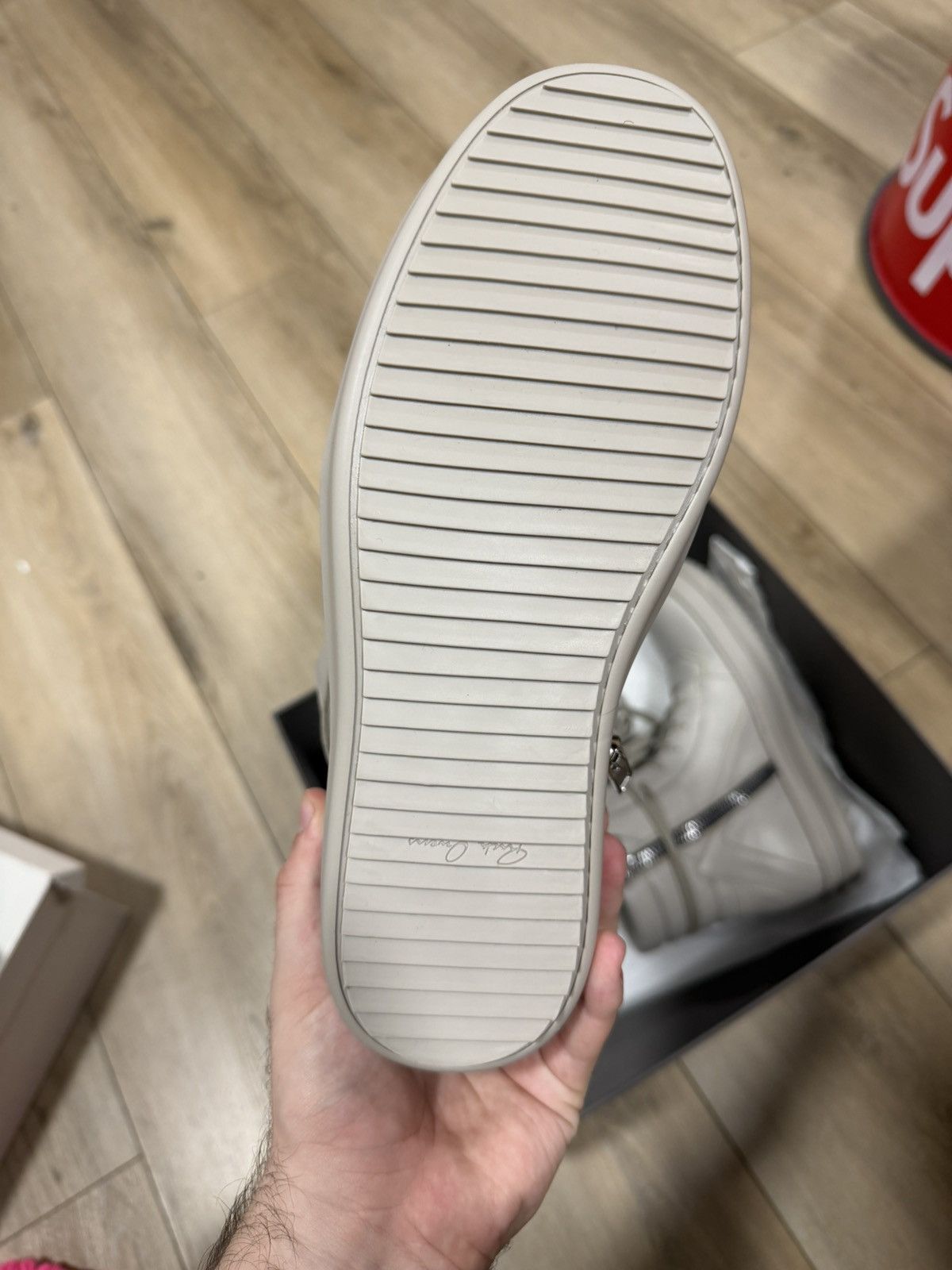 Rick Owens Rick owens cream geobasket Size US 8 / EU 41 - 7 Thumbnail