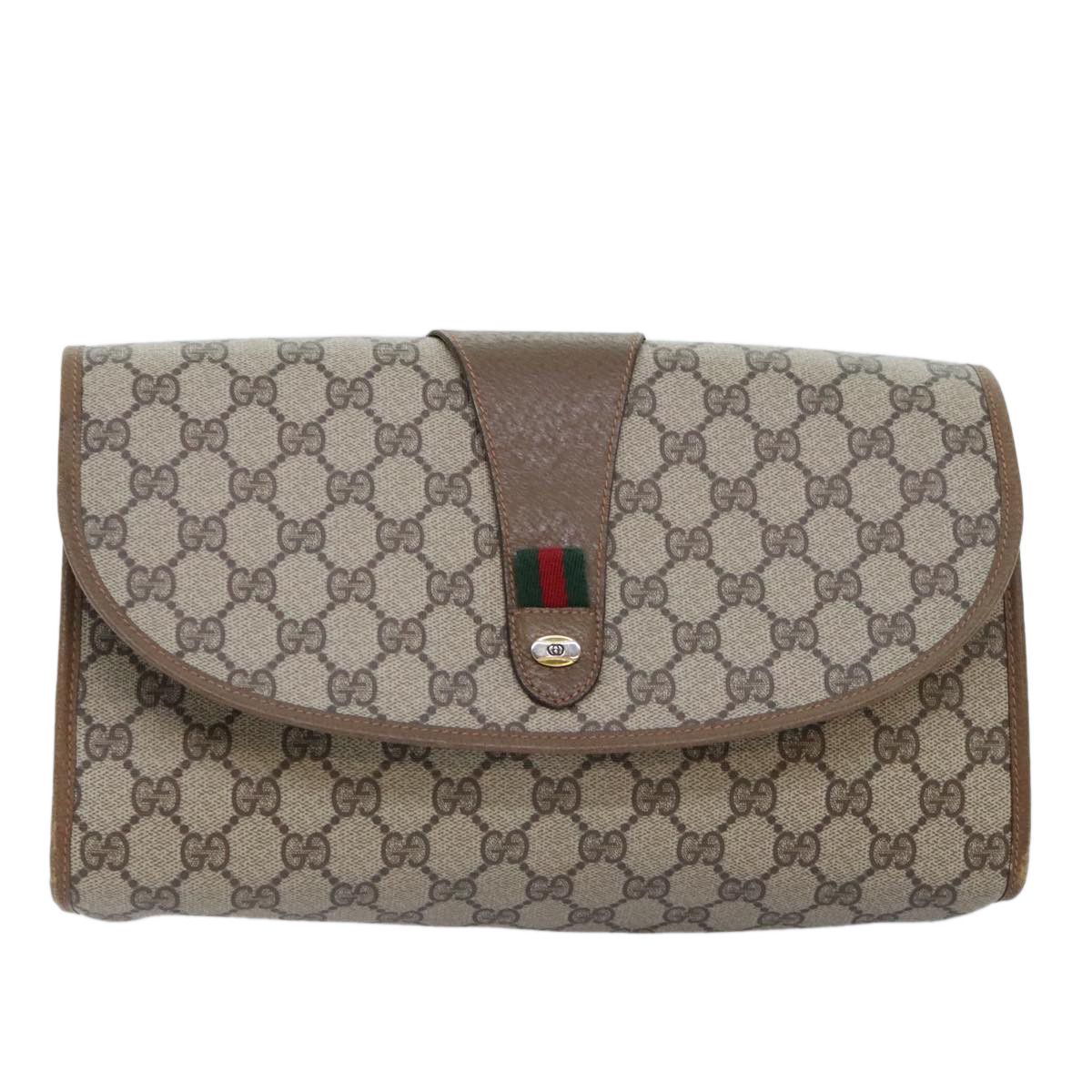 Gucci Ophidia Beige Canvas Clutch Bag (Pre-Owned) Size ONE SIZE - 1 Thumbnail