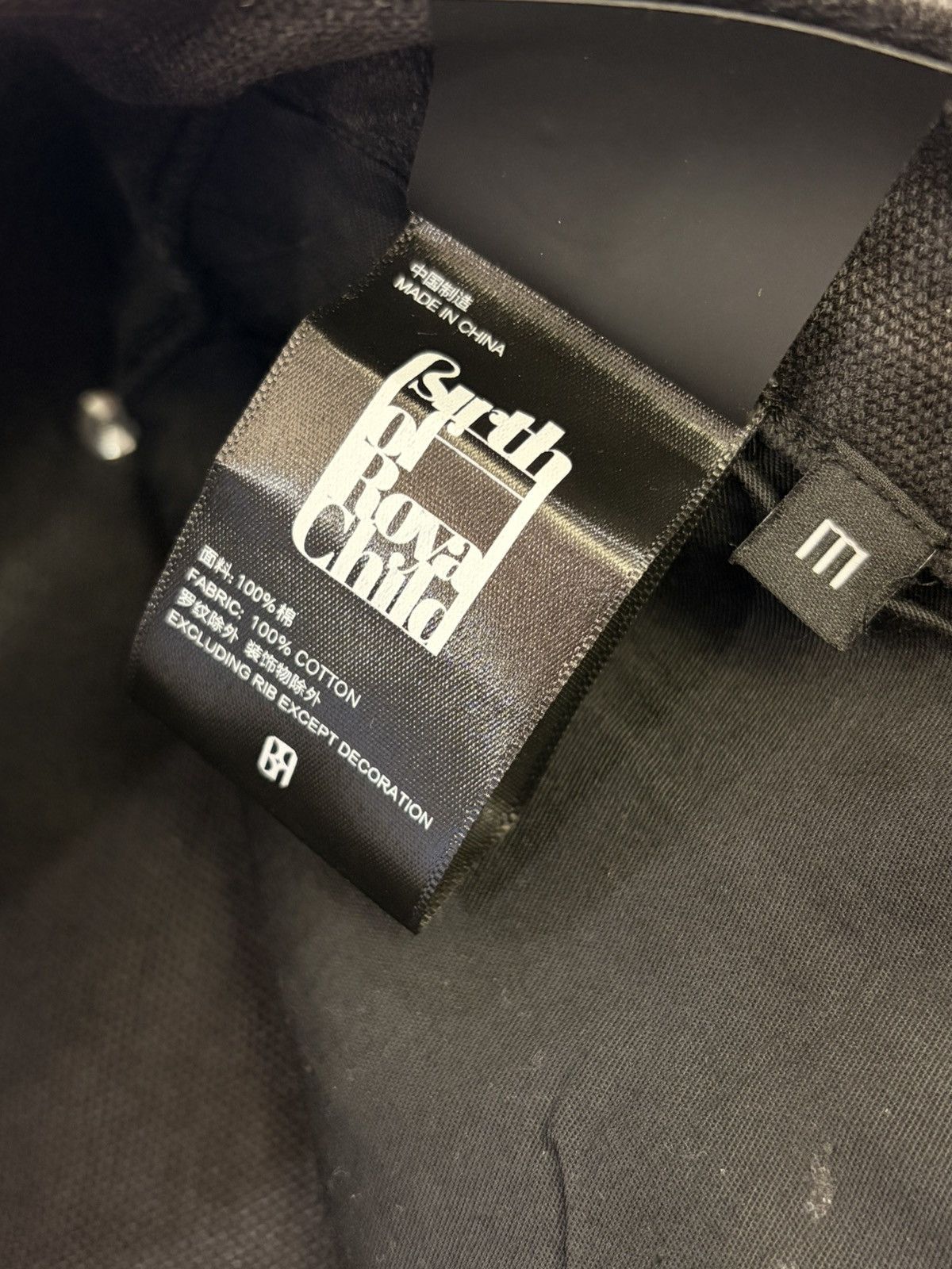 リック Birth of Royal Child Black Rhinestone Jorts