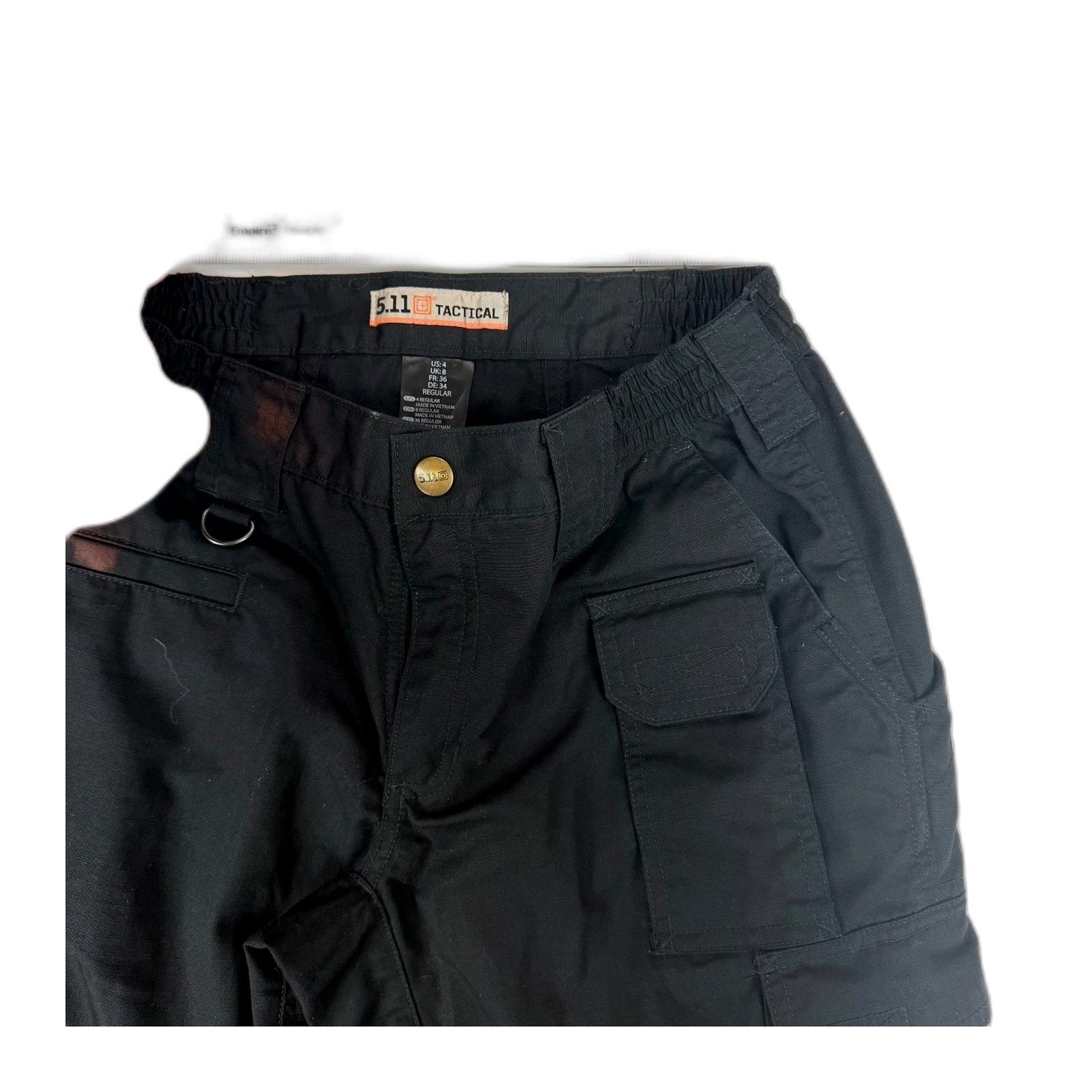 5.11 5.11 Tactical Series Pants Men's 36x34 Black Ripstop Cargo M Size US 36 / EU 52 - 5 Thumbnail