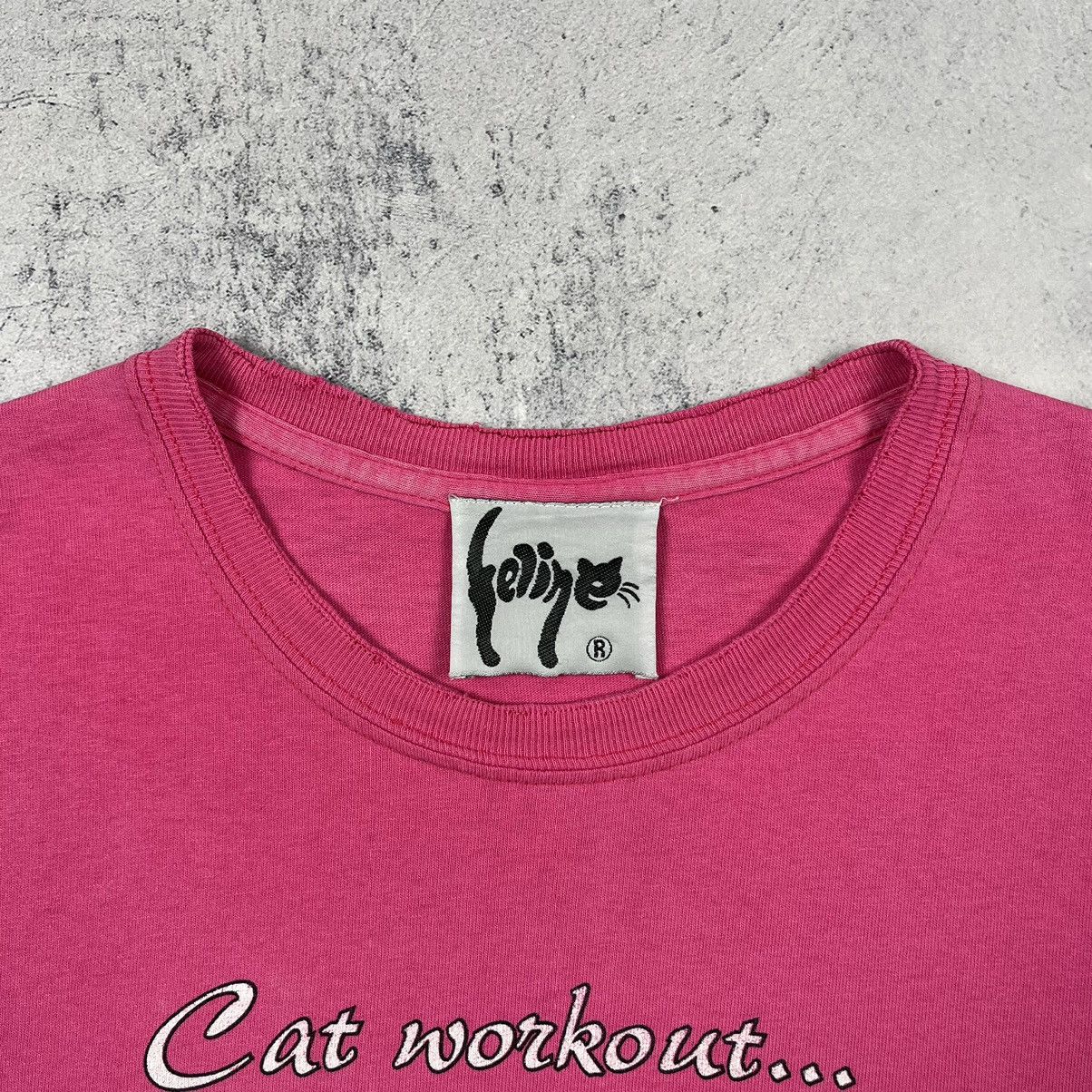 Vintage Vintage Cat Workout y2k graphic tee 90’s Size US M / EU 48-50 / 2 - 4 Thumbnail