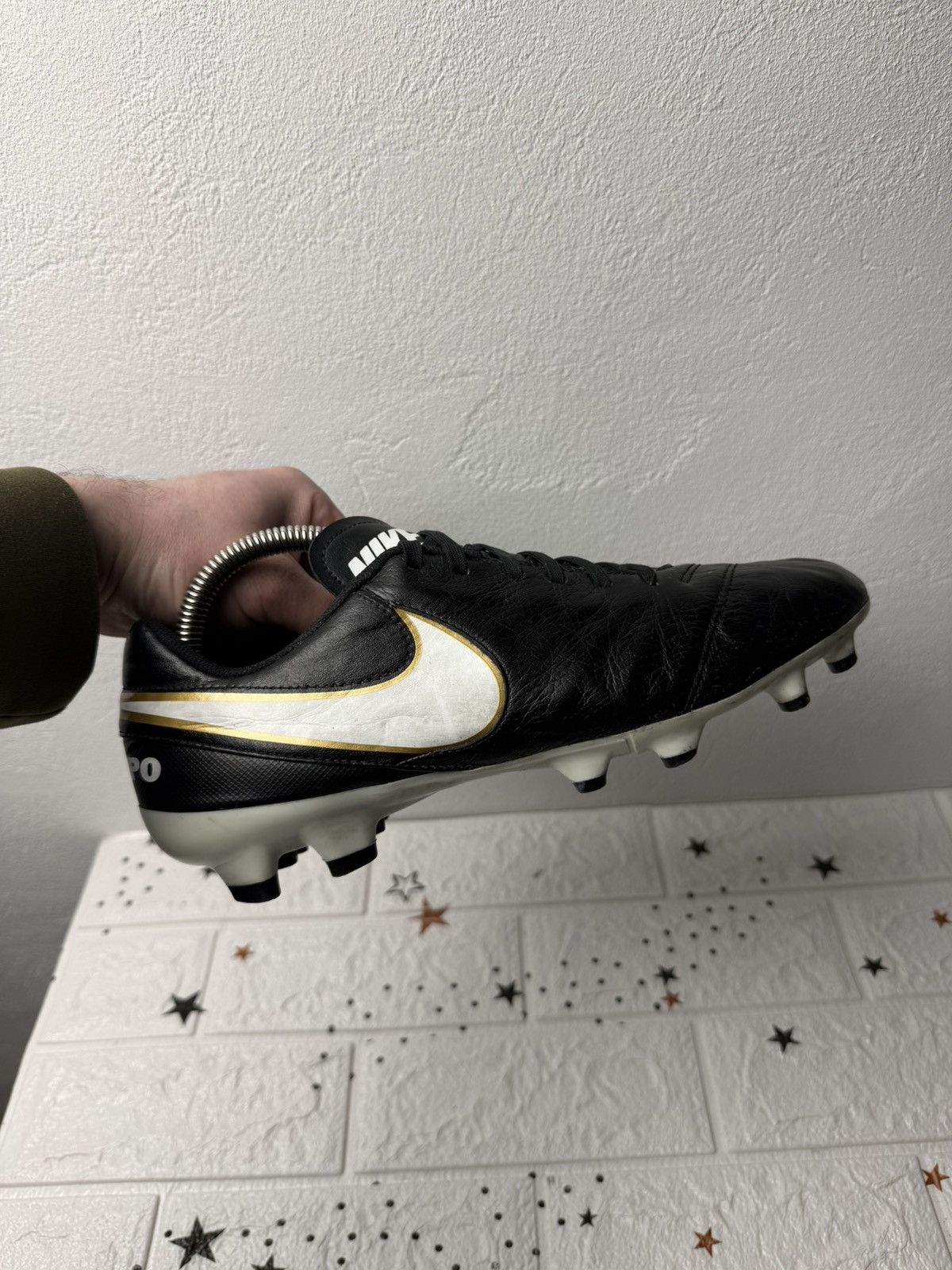 Nike Nike Tiempo Genio II FG US9 UK8 EUR42.5 Cleats Boots Leather Size US 9 / EU 42 - 1 Thumbnail