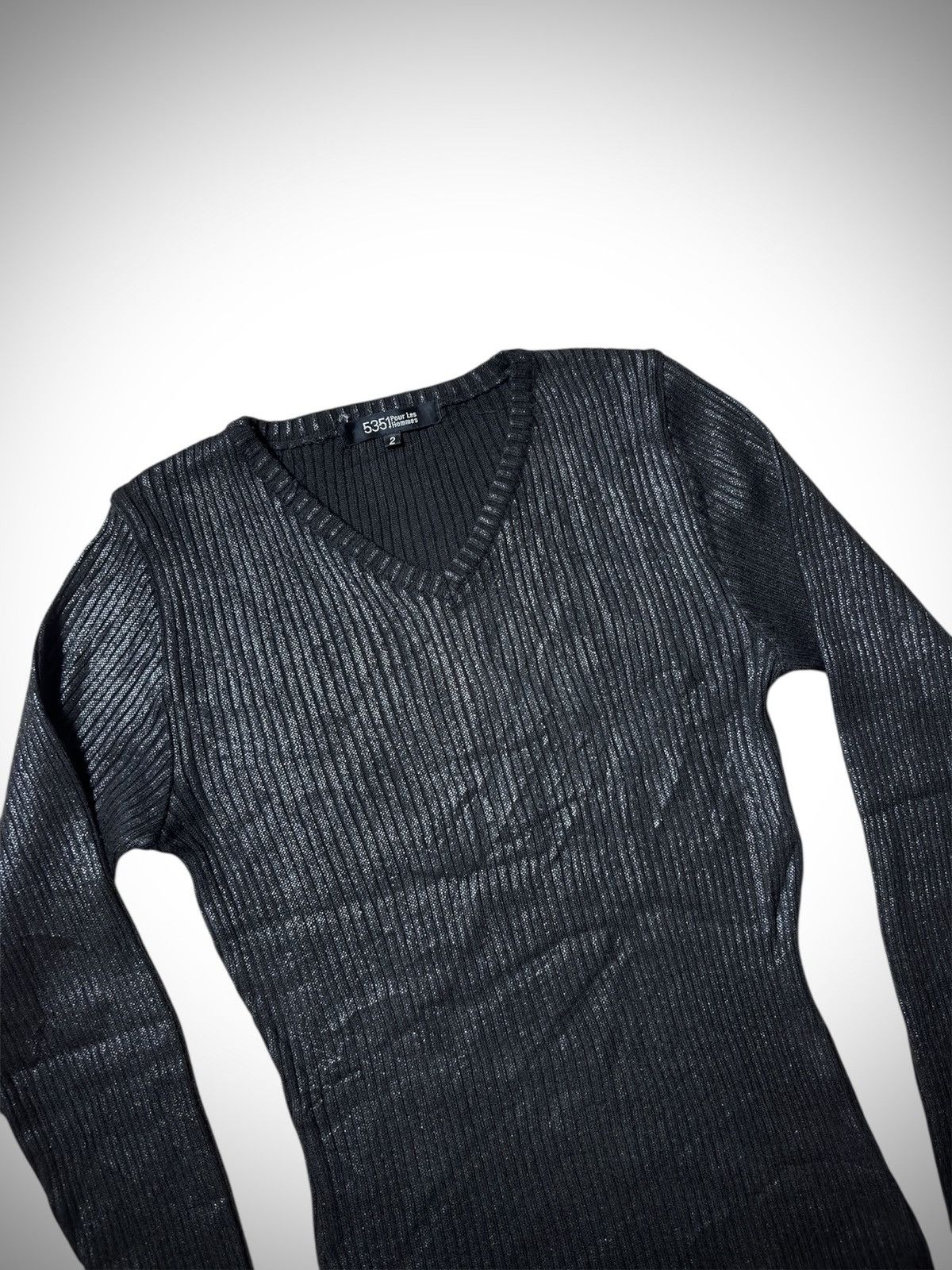 5351 POUR LES HOMMES 2000’s 5351 Pour Les Hommes - Shimer Long Sleeve Size US M / EU 48-50 / 2 - 2 Thumbnail