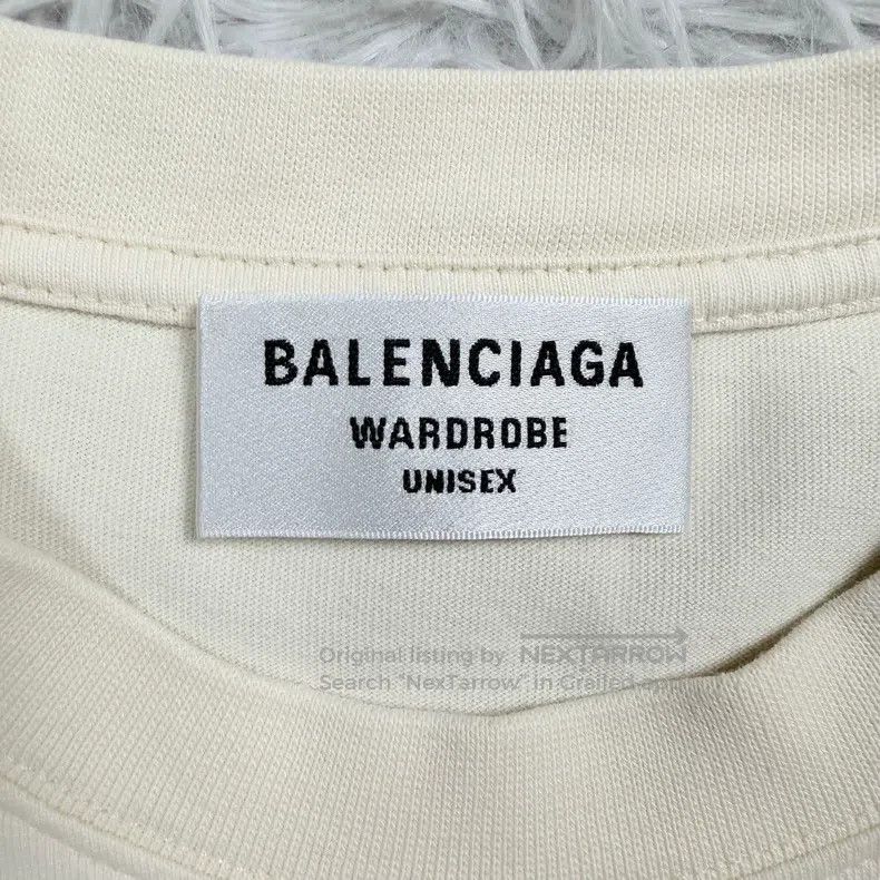 Balenciaga Balenciaga Cream White Wave Short Sleeve Size US M / EU 48-50 / 2 - 4 Thumbnail