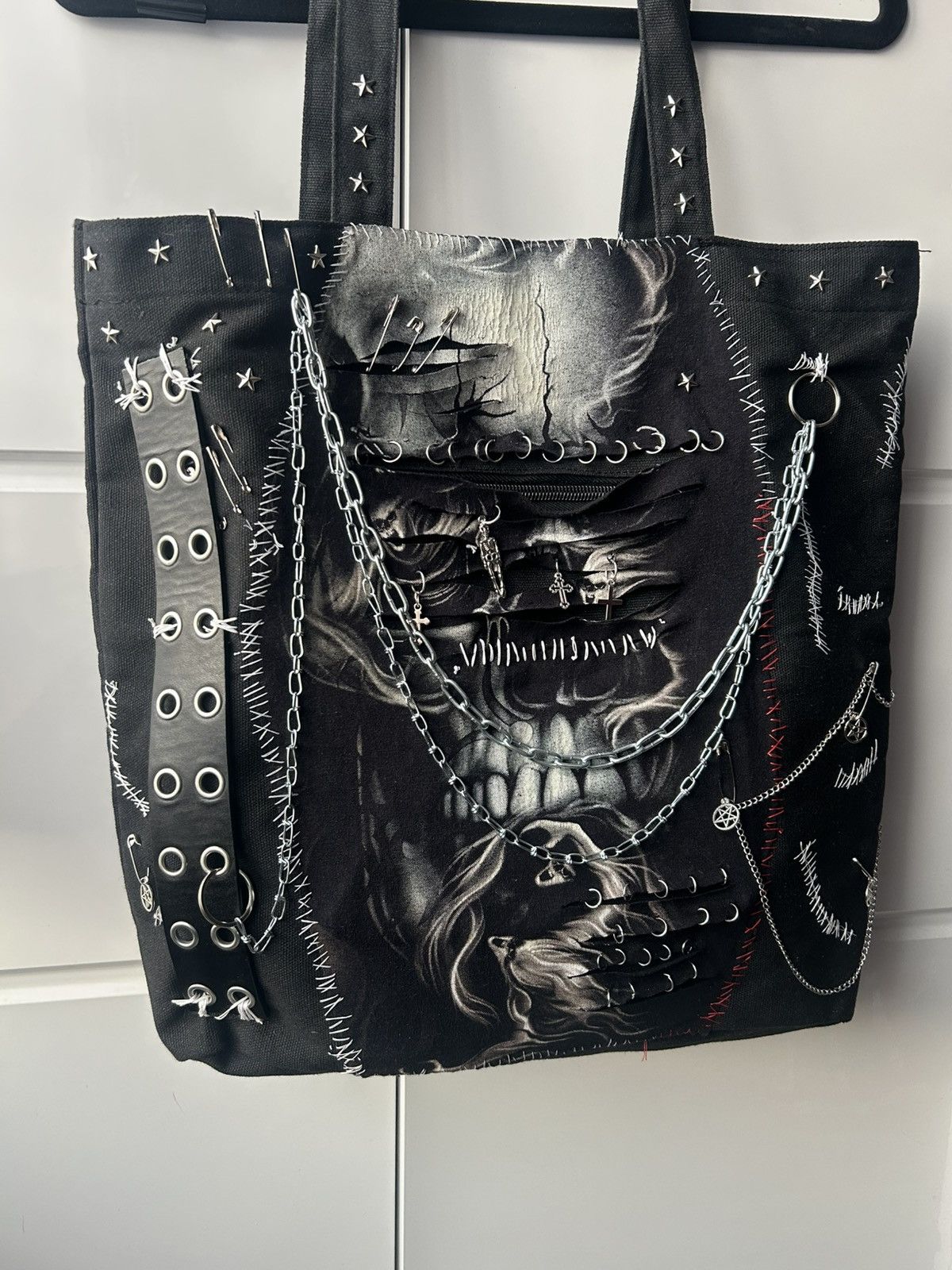 Other Grosse tasche bag shopper skulls kettle unikat uniseks Size ONE SIZE - 1 Thumbnail