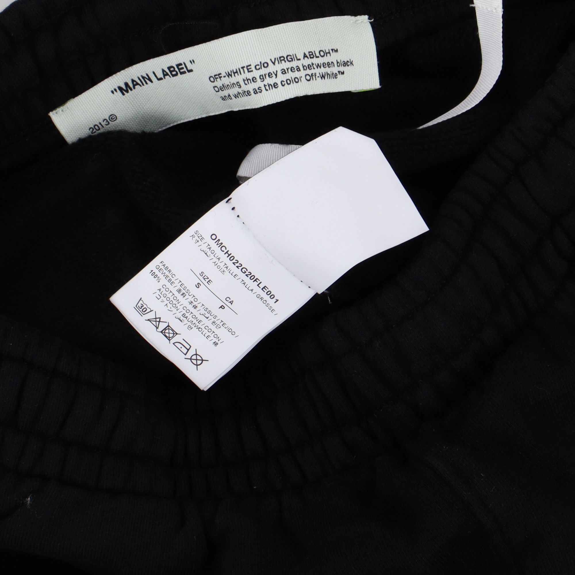 Black Tape Diagonals Logo Sweatpants