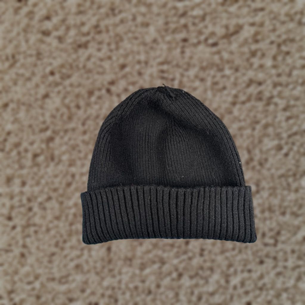 Vintage Time And Tru Beanie Toque Women One Size Black Knit Polyester Blend Snow Winter Size ONE SIZE - 1 Thumbnail