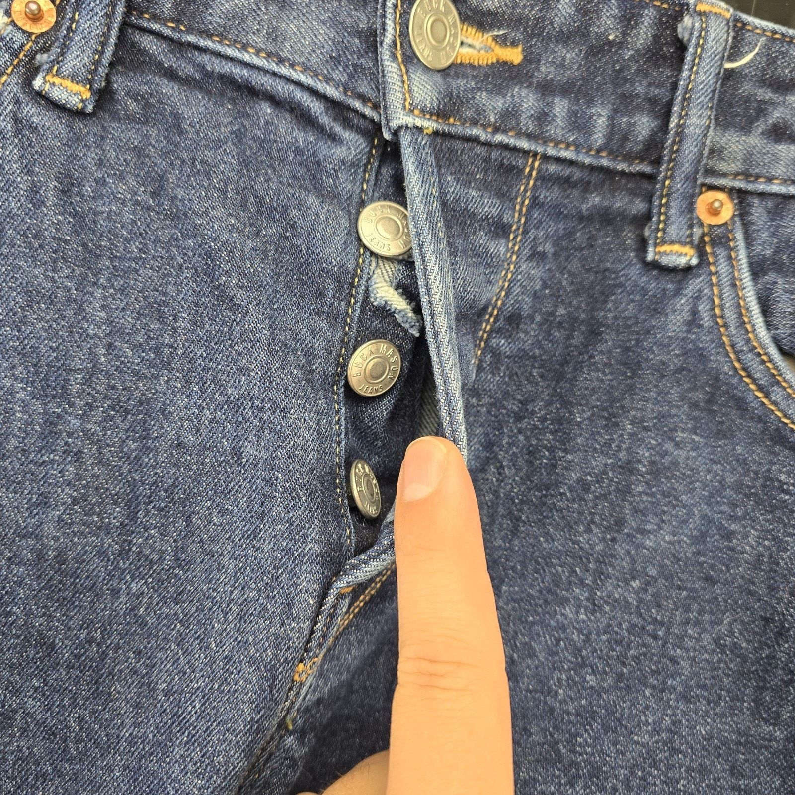 Buck Mason Buck Mason Jeans 32X28 Maverick Slim Denim *FLAWS* Size US 32 / EU 48 - 3 Thumbnail