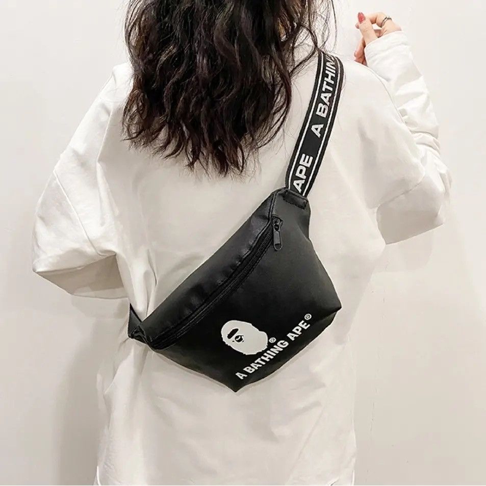 Bape 🇯🇵 Bape Shoulder Bag Cross Body Logo A Bathing Ape Size ONE SIZE - 3 Thumbnail