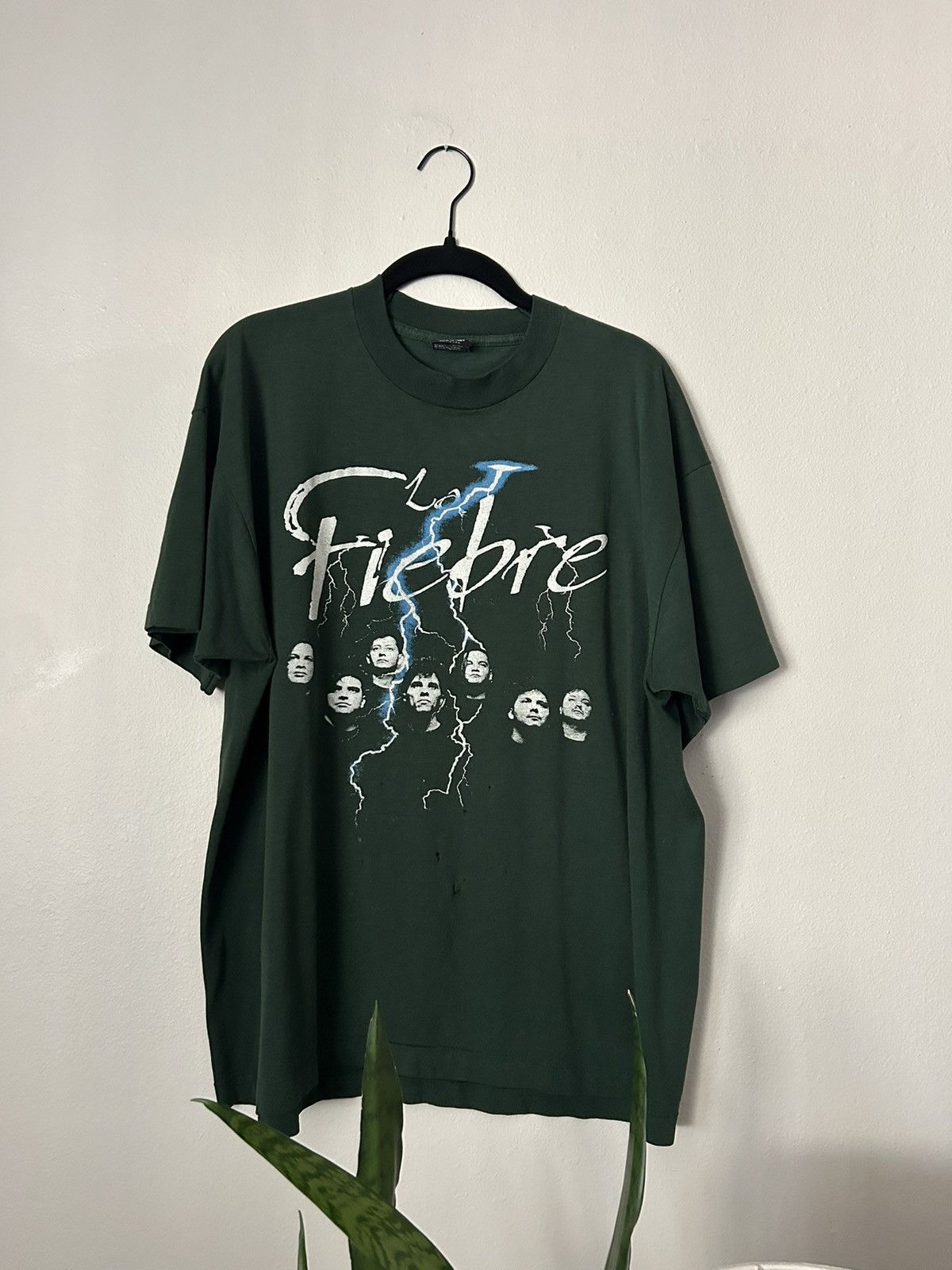 image of Band Tees x Vintage 90’S La Fiebre Band Tee in Green, Men's (Size XL)