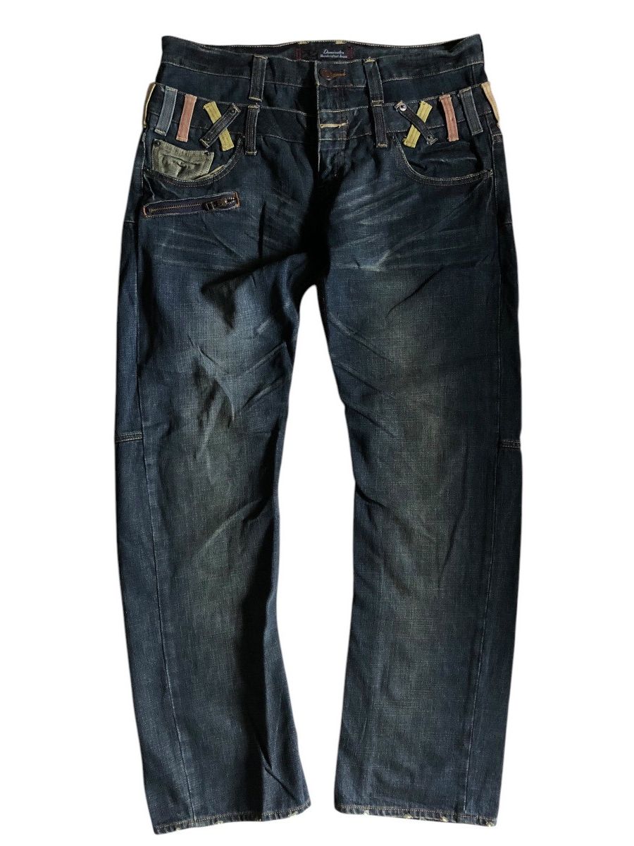 KMRii × Le Grande Bleu (L.G.B.) × PPFM Dominate double waist jeans Size US 34 / EU 50 - 1 Thumbnail
