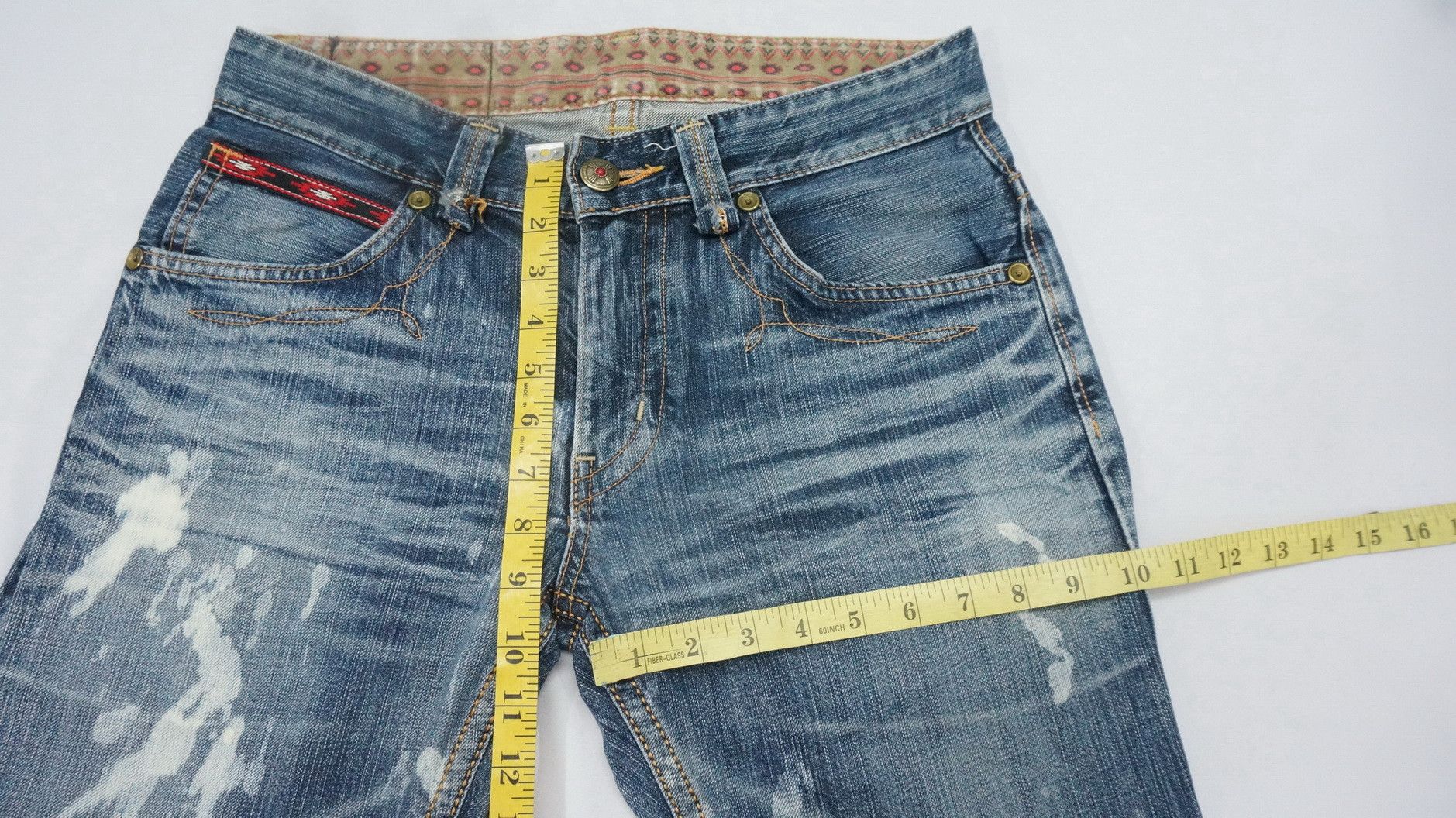 Edwin Rare 🔥 NAVAJO Design EDWIN Exclusive Vintage XV Jeans Size US 31 - 13 Thumbnail