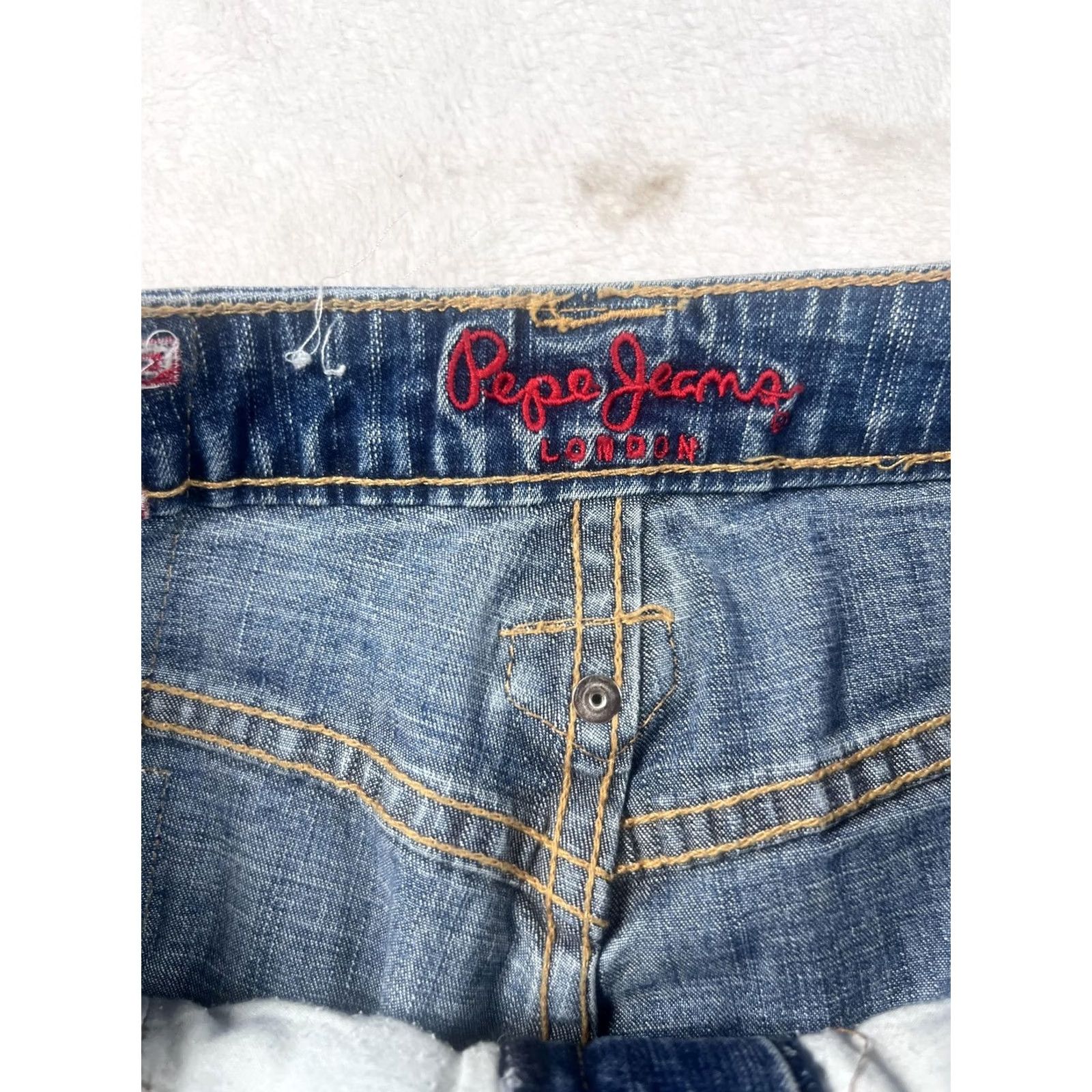 Pepe Jeans Pepe Jeans Carly Jeans Womens 31 Blue Medium Wash Low Rise Straight Ankle Zip Jeans Size 24" / US 00 / IT 34 - 4 Thumbnail