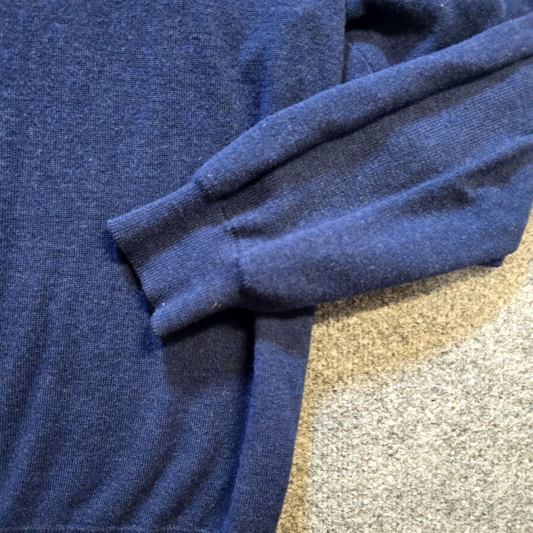 Vineyard Vines Vineyard Vines Sweater Mens Large Blue 1/4 Zip Merino Wool Knit Capsule Preppy Size US L / EU 52-54 / 3 - 3 Thumbnail