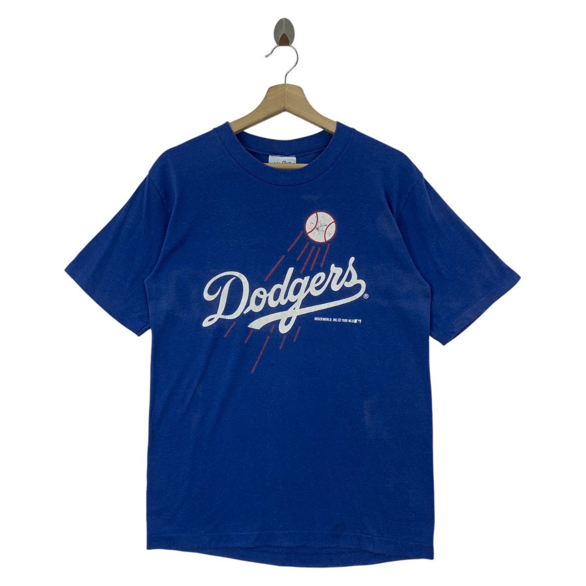 MLB × Vintage Vintage 90s LA DODGERS Spellout design printed tee Size US L / EU 52-54 / 3 - 1 Thumbnail