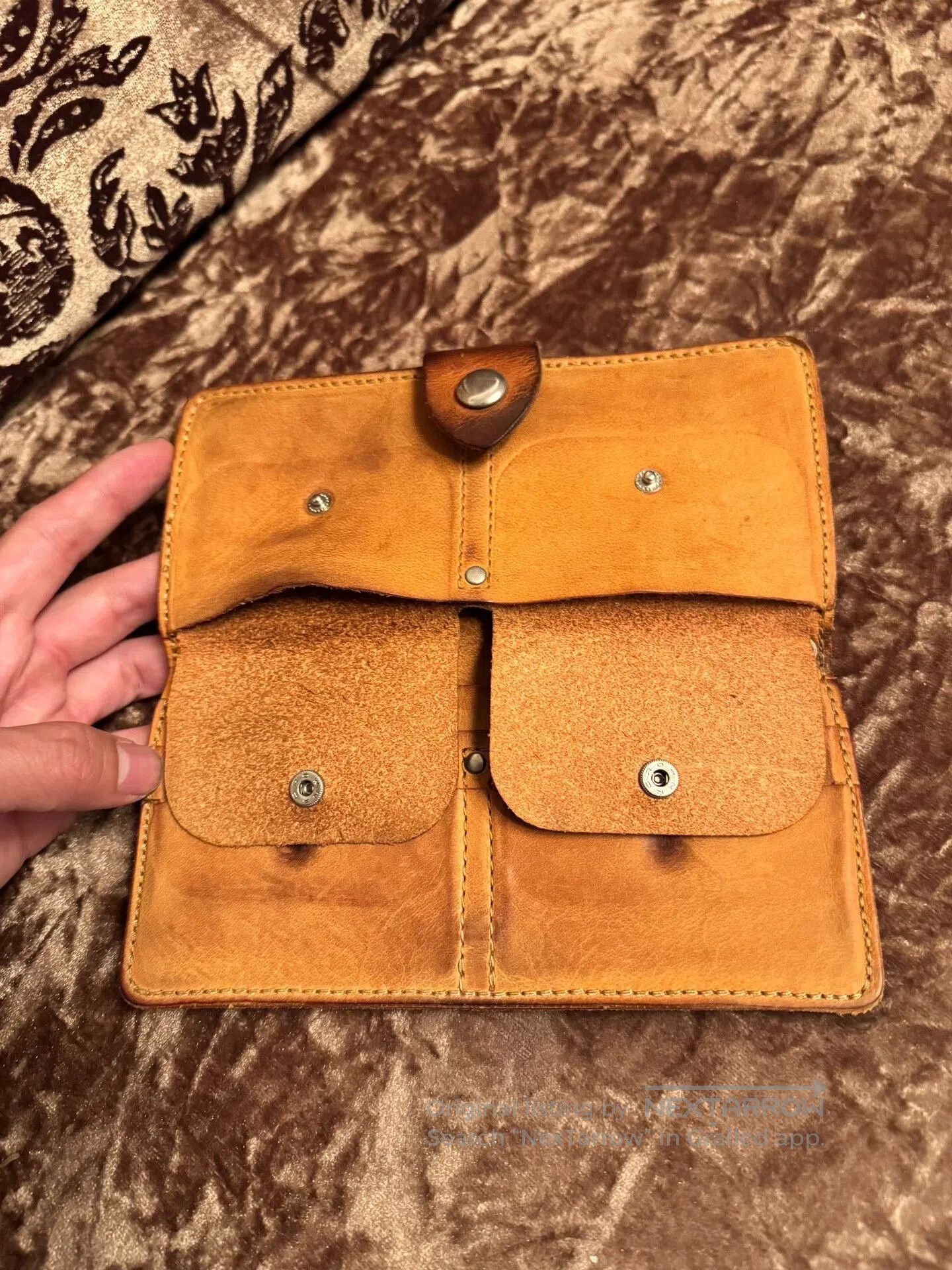 Freewheelers Freewheelers Long Wallet in Natural Leather. Size ONE SIZE - 5 Thumbnail