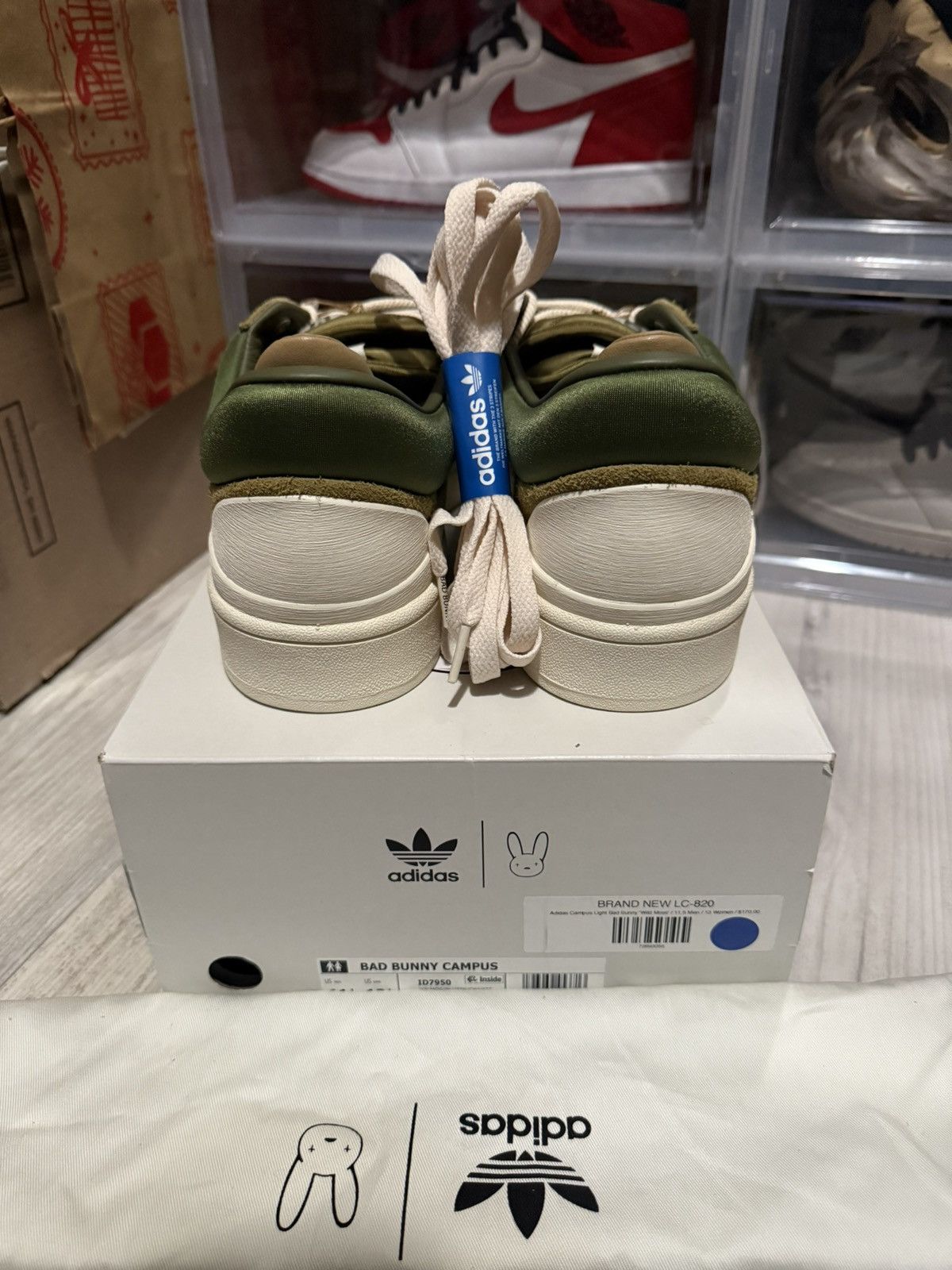Adidas Adidas Bad Bunny Wild Moss Size US 11.5 / EU 44-45 - 5 Thumbnail