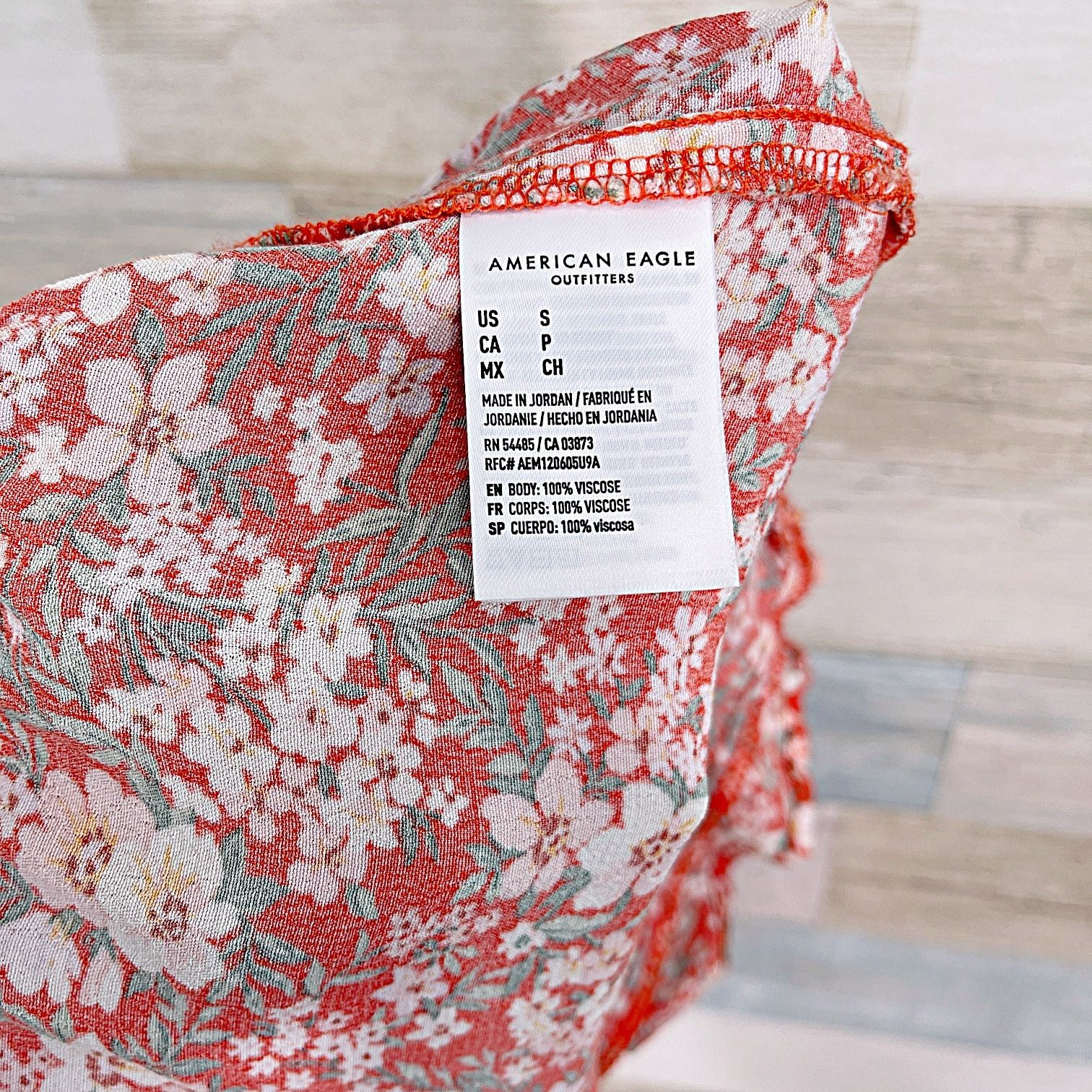 American Eagle Outfitters American Eagle Floral Pull On Short Orange Womens Small Size 27" / US 4 / IT 40 - 4 Thumbnail