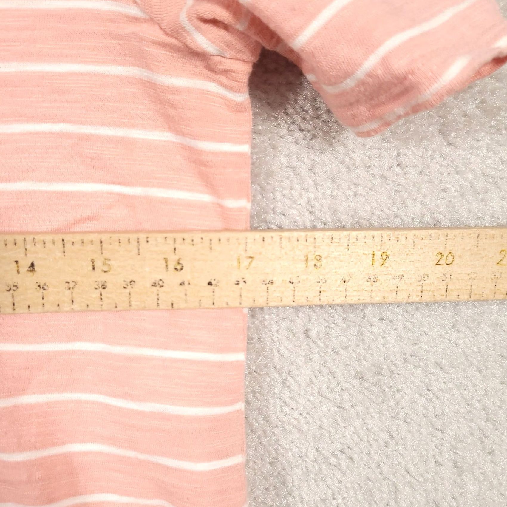 Vintage Chico's Top Womens Small Pink The Ultimate Tee Short Sleeve Stripe Size S / US 4 / IT 40 - 4 Thumbnail