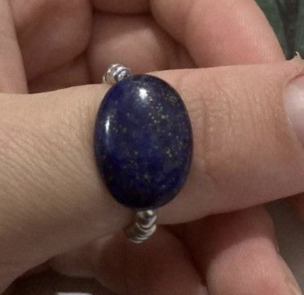 Other SALE Lapis lazuli beaded ring Size ONE SIZE - 2 Thumbnail