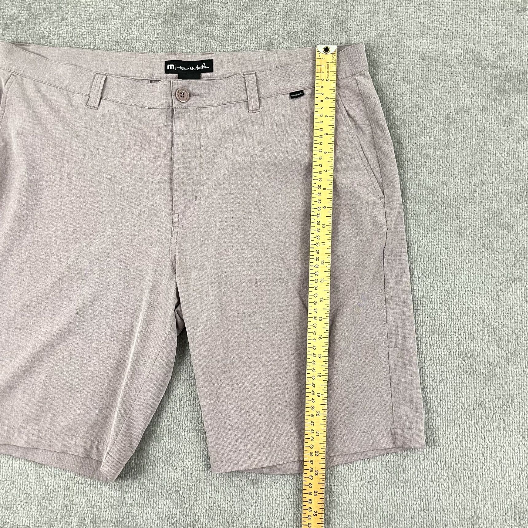 TravisMathew Travis Mathew Shorts Mens 40 10" Heather Purple Golf Performance Travel Casual Size US 40 / EU 56 - 4 Thumbnail