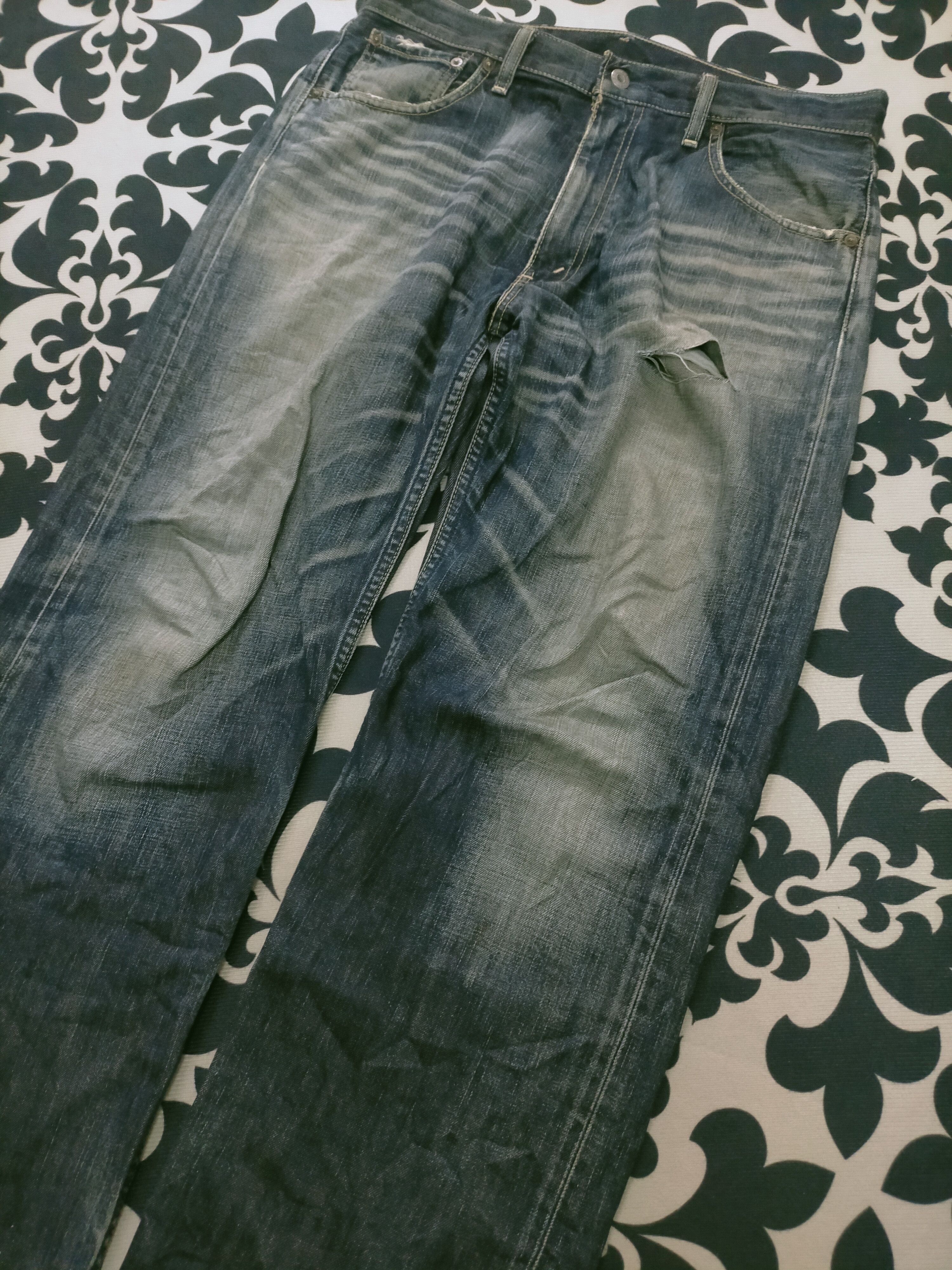 Levi's 🔥 Vintage 🔥 Levis 503 Mudwash Distressed Loose Fit Jeans Size US 34 / EU 50 - 7 Thumbnail