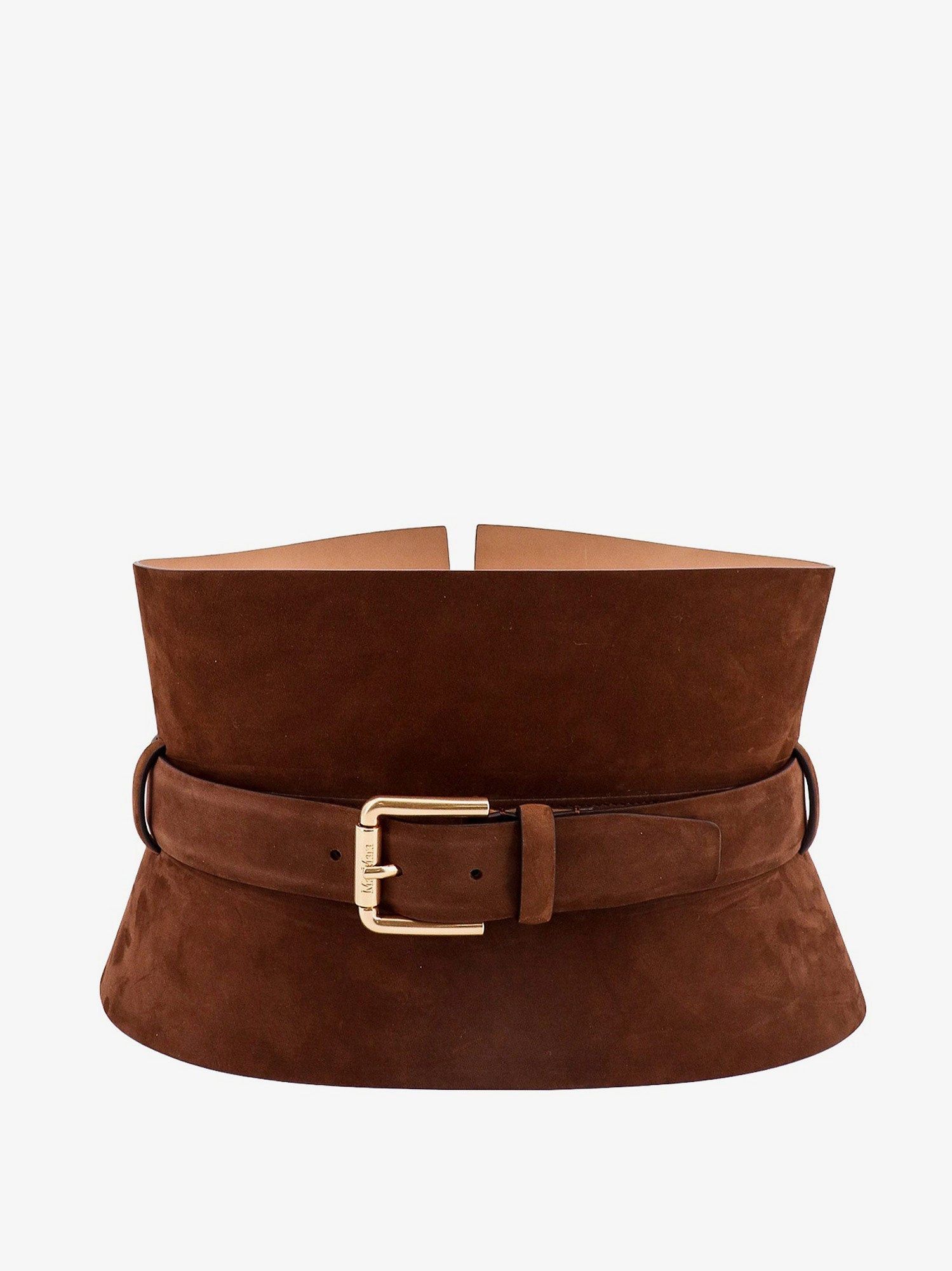 Max Mara Brown Nubuck Bustier Belt Size ONE SIZE - 1 Thumbnail