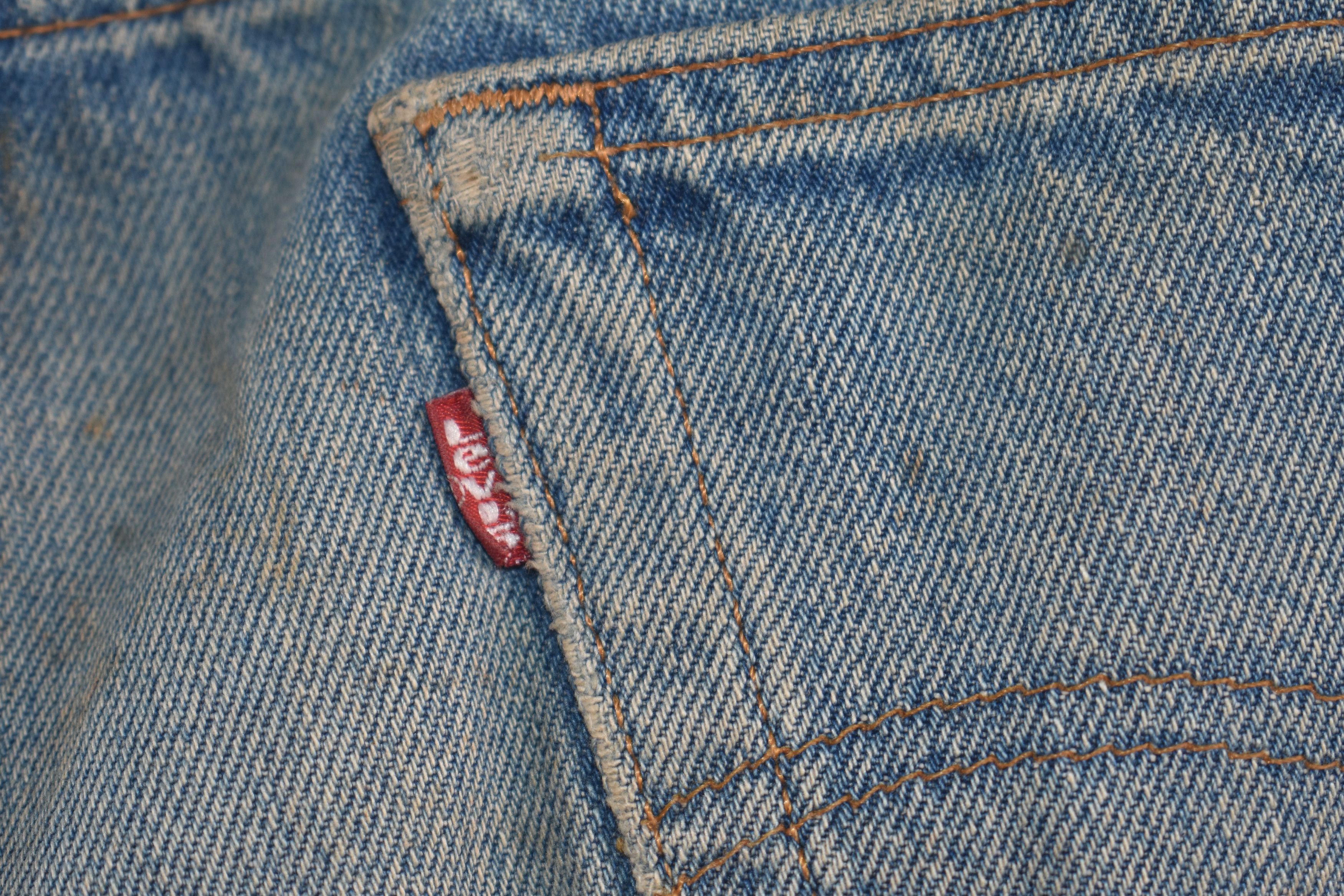 Jean × Levi's × Vintage SUPER RARE 🔥 80's Levis 501 Distress Jeans W38 Size US 38 / EU 54 - 7 Thumbnail