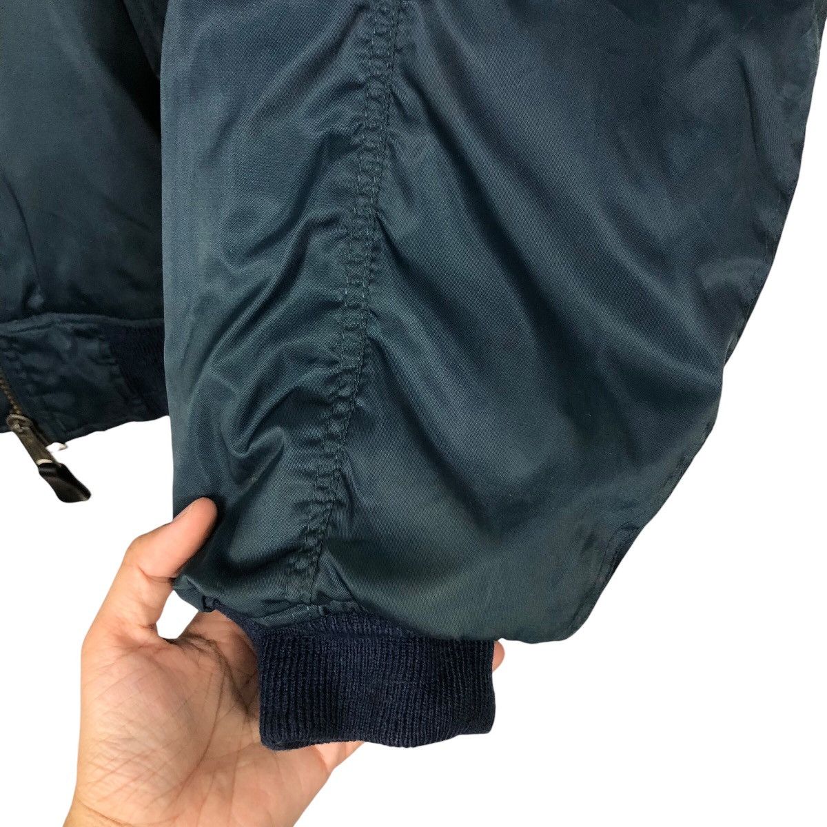 Japanese Brand 📌Vintage Reversible Bomber Jacket Ma-1 Phantom Military Size US L / EU 52-54 / 3 - 18 Thumbnail