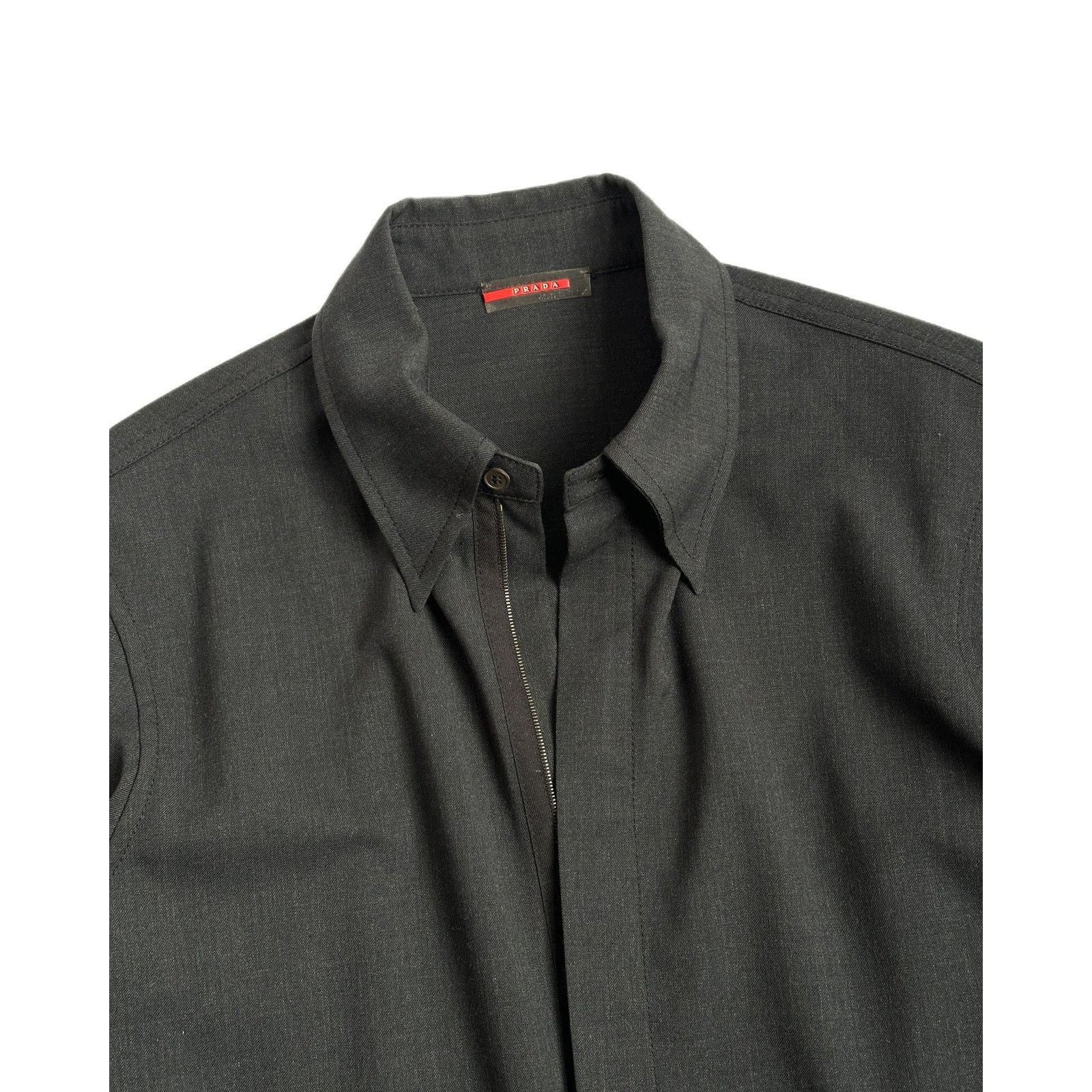 Prada Prada Sport Wool Zip Button Up Shirt Size US M / EU 48-50 / 2 - 4 Thumbnail
