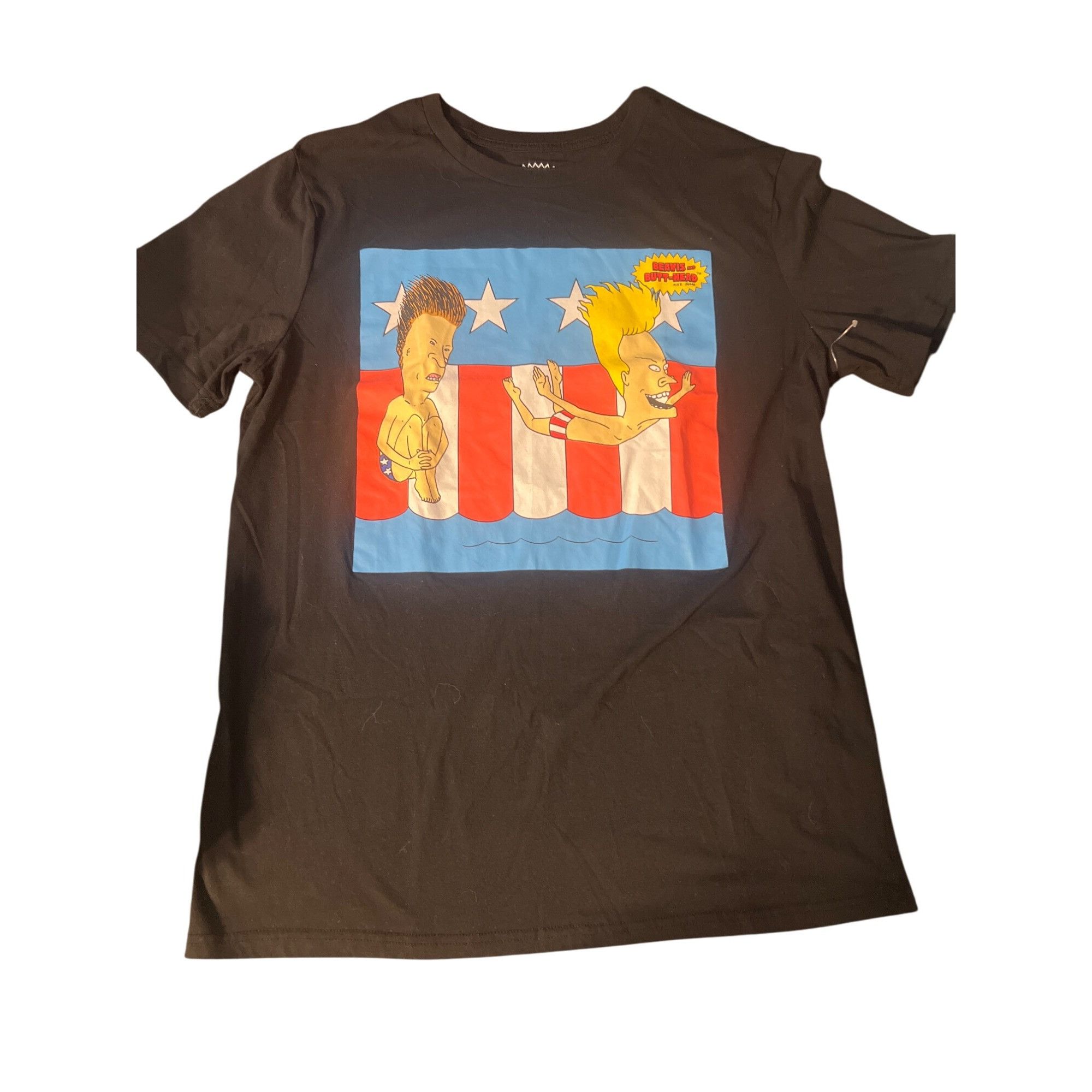 Mtv Beavis Butt-Head Graphic T-Shirt Mike Judge Black Diving Sho Size US XL / EU 56 / 4 - 1 Thumbnail