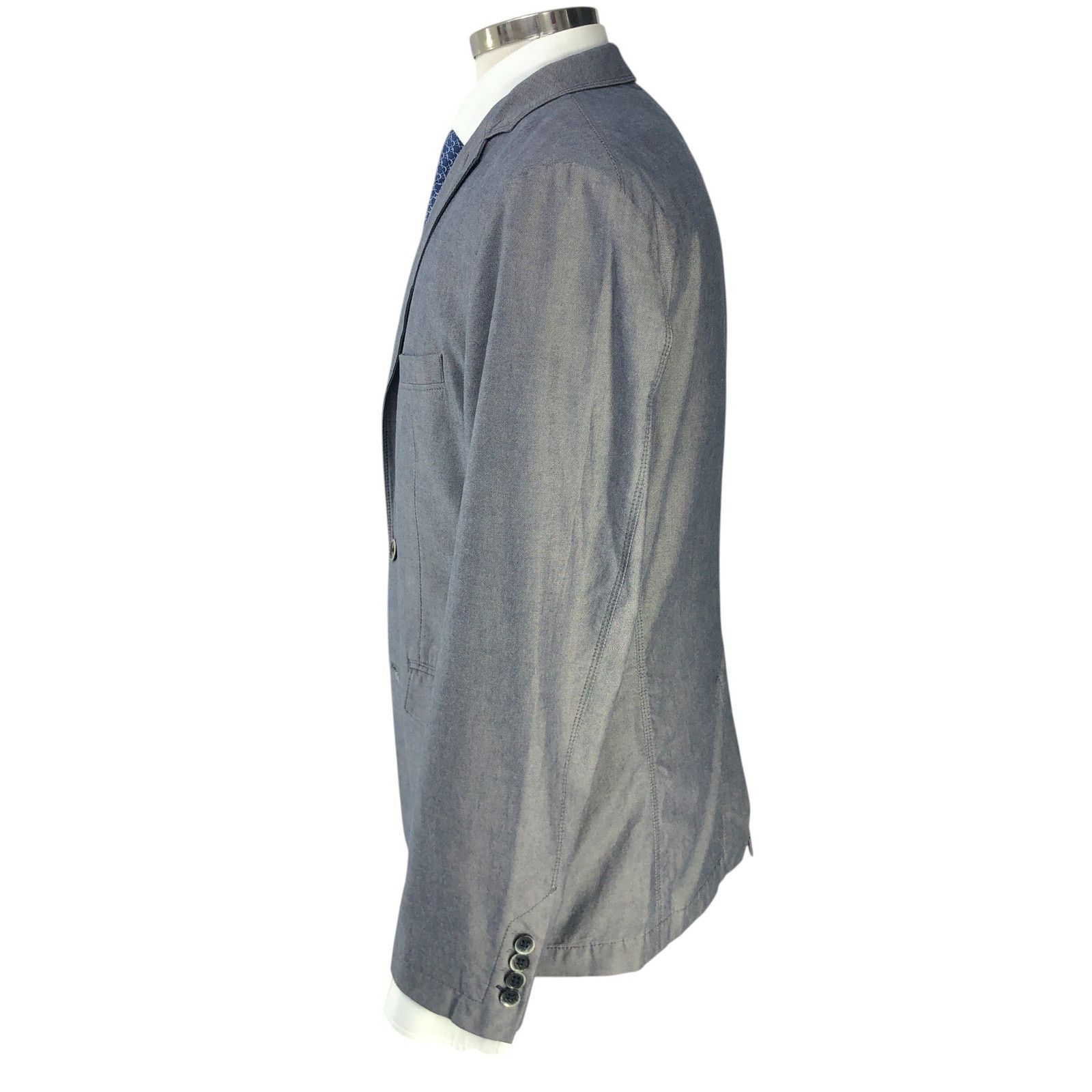 Hugo Boss Hugo Boss Sz 40R Sport Coat Morell Cotton Unstructured Gray Size 40R - 7 Thumbnail