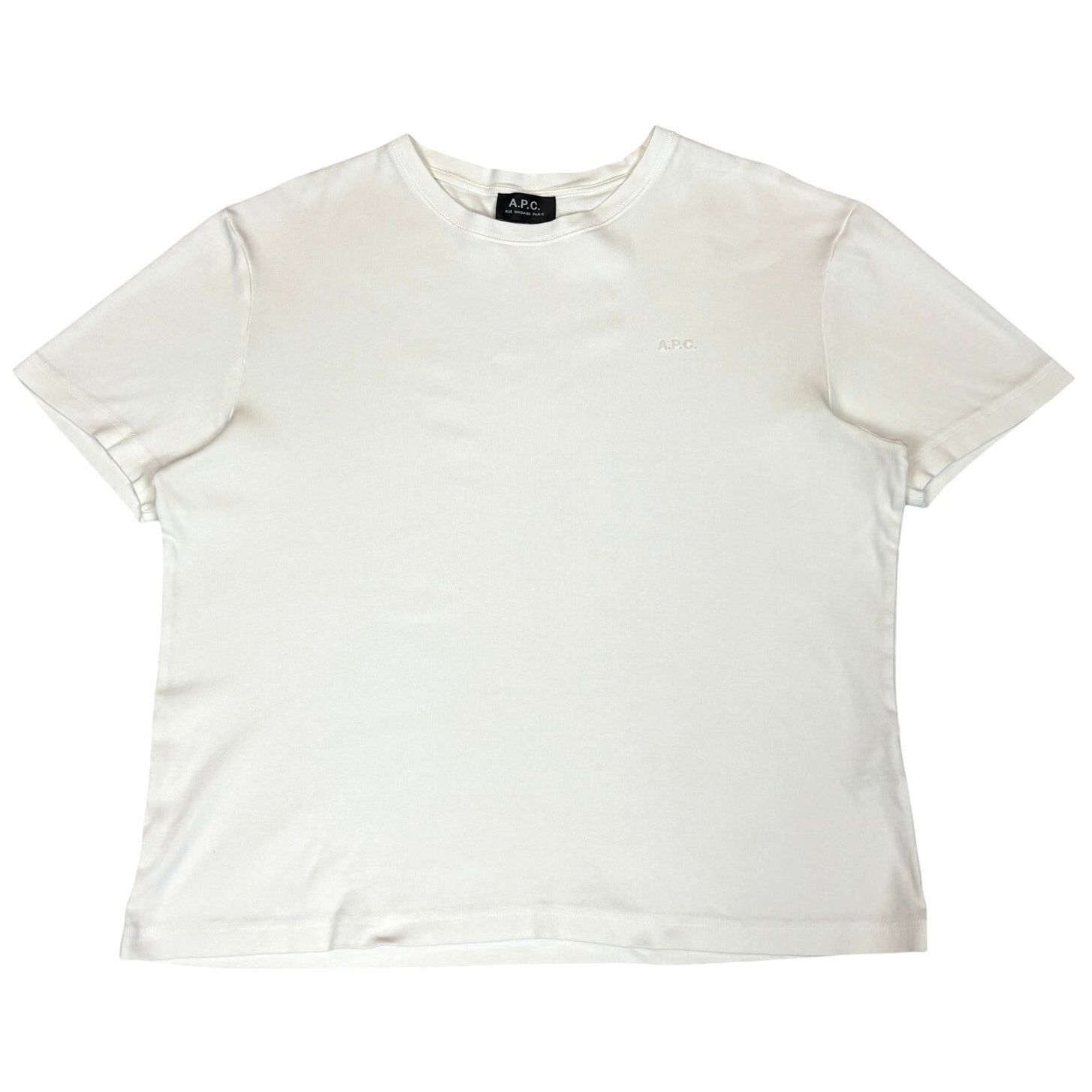 A.P.C. A.P.C. Lewis Fitted Boxy T Shirt Men's XL Embroidered Logo Size US XL / EU 56 / 4 - 1 Thumbnail