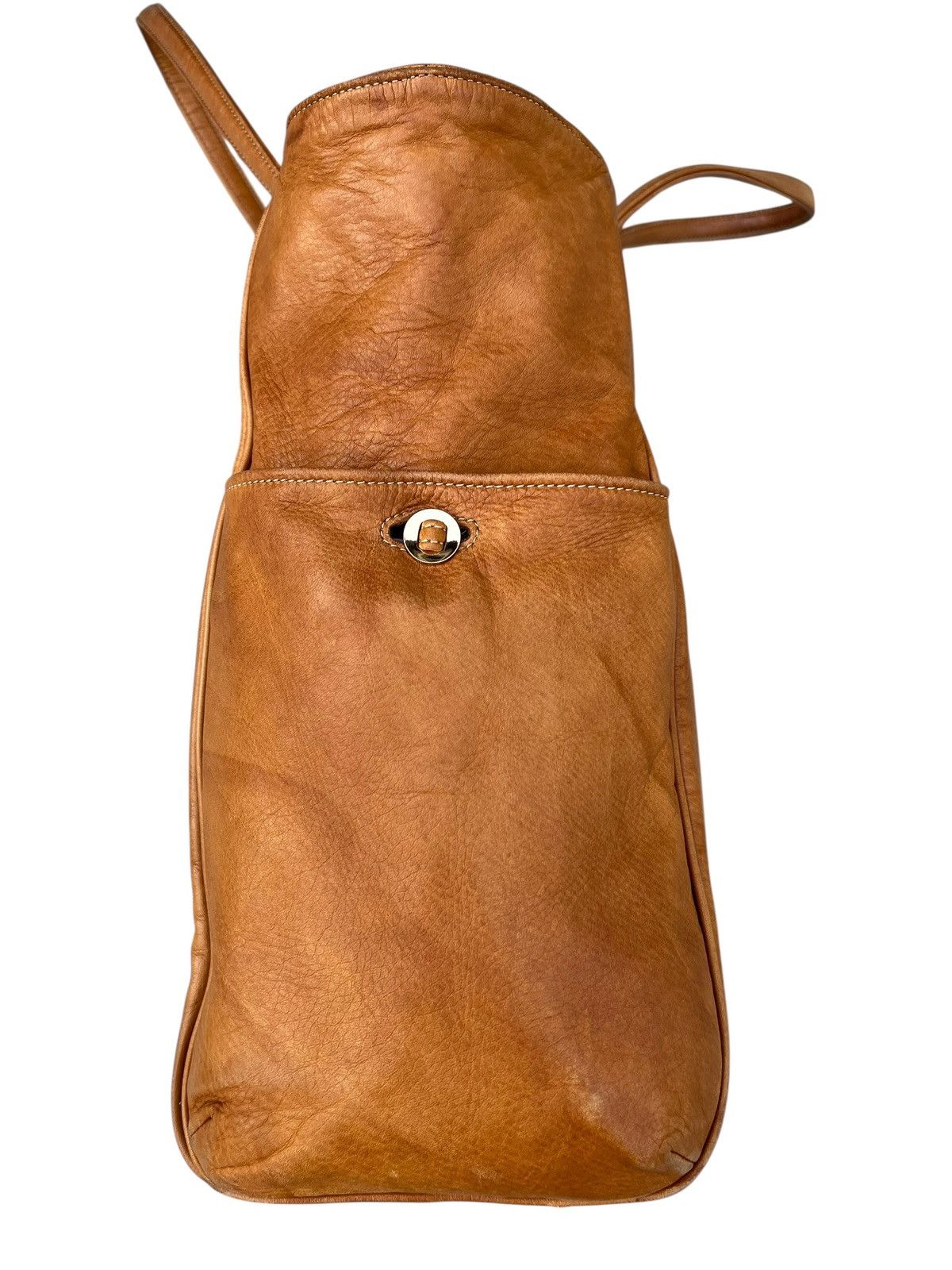 Leather Aniary Japan Patina Leather Tote Bag Cargo Size ONE SIZE - 11 Thumbnail
