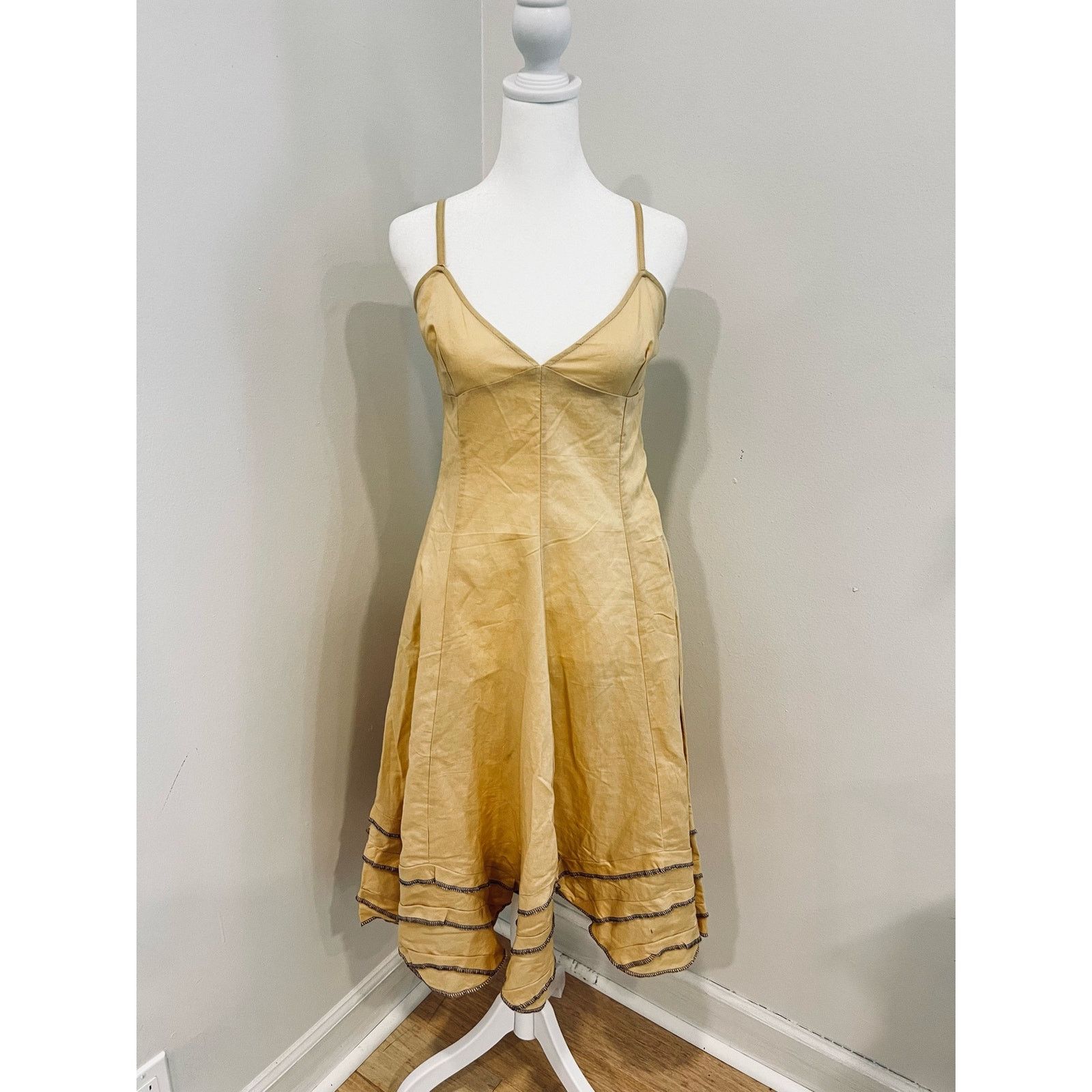 Vintage NWT Linen Vintage Dress Grifflin Paris small Size S / US 4 / IT 40 - 7 Thumbnail