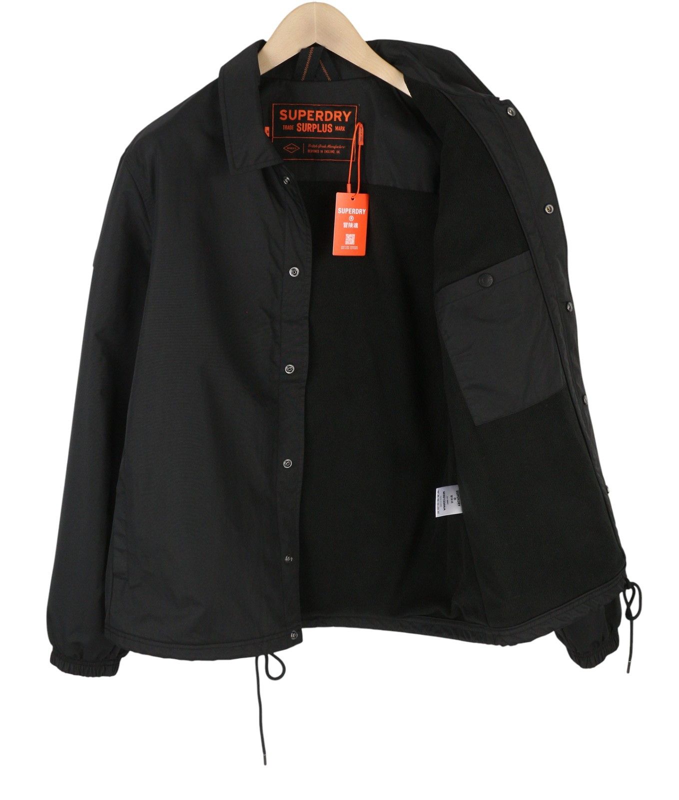Superdry Nylon Coach M Black Snap Spread Light 87143 Size US M / EU 48-50 / 2 - 4 Thumbnail