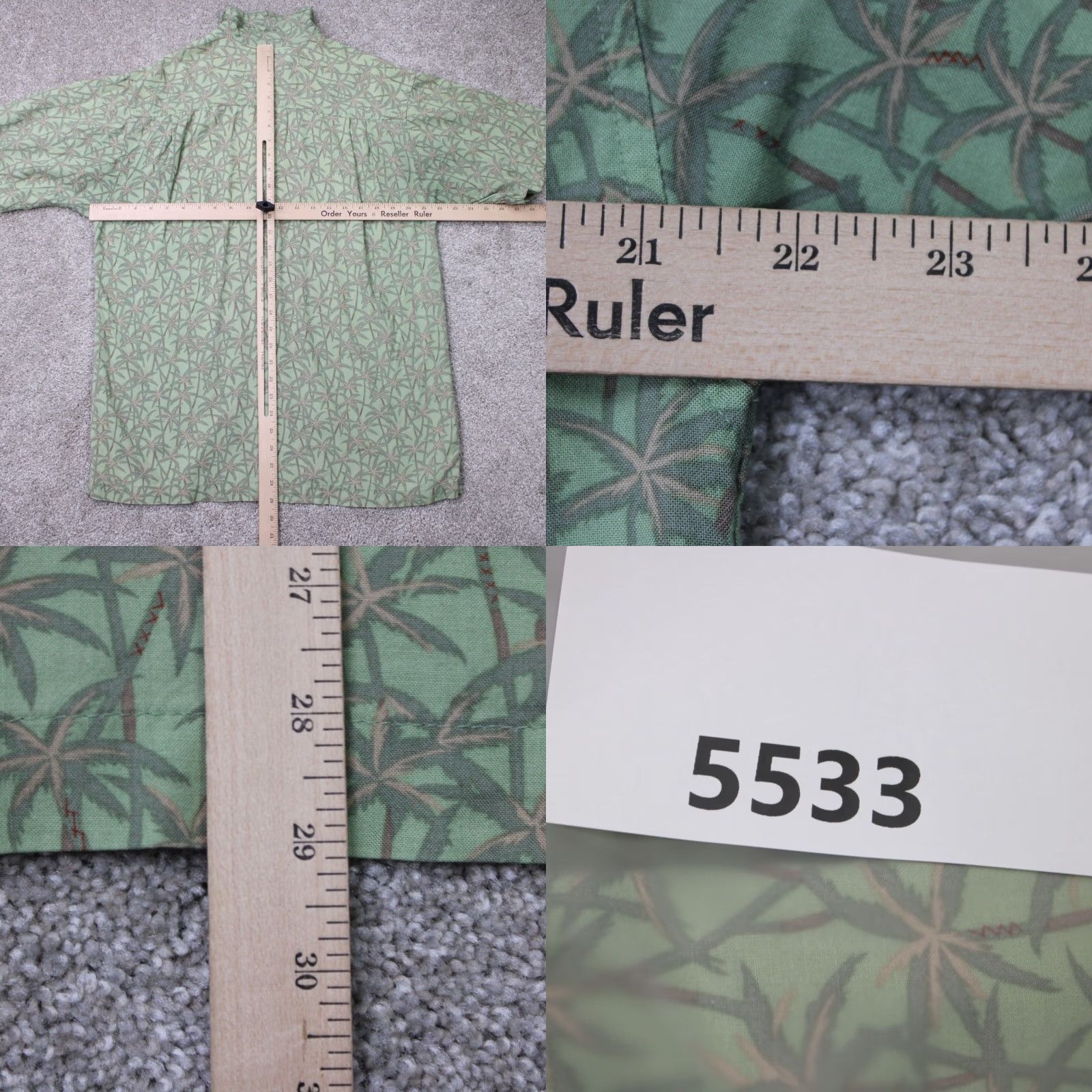 Royal Robbins Royal Robbins Shirt Mens Medium Green Floral 100% Rayon Short Sleeve Button Up Size US M / EU 48-50 / 2 - 8 Thumbnail