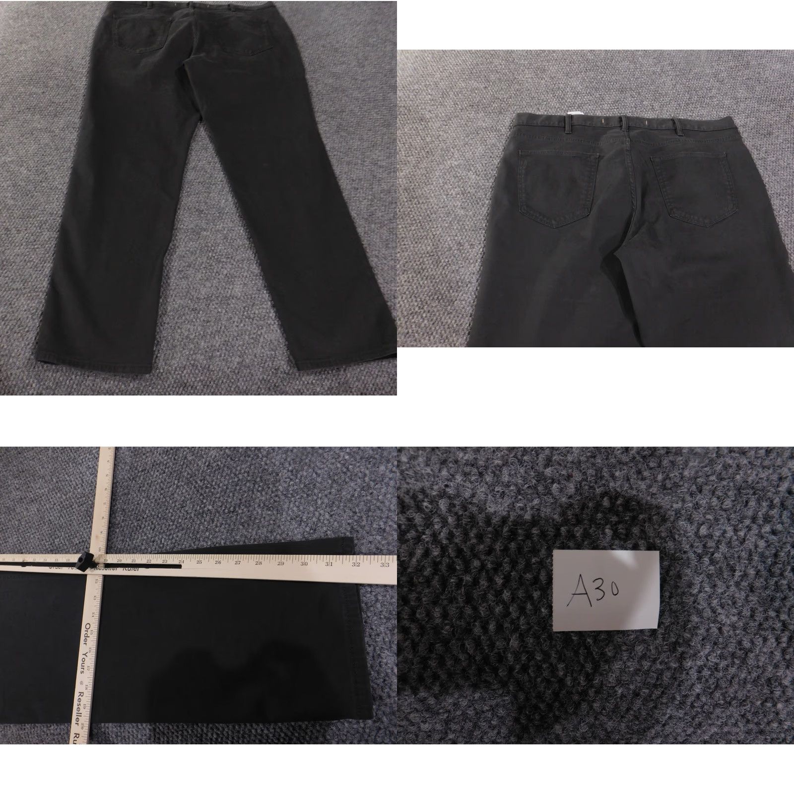 Banana Republic Banana Republic Mens Pants 40x32 Black Tapered Stretch Comfort Chino Flat Front Slim Front Logo 5-Pocket Workwear Casual Business Mens Size US 40 / EU 56 - 8 Thumbnail