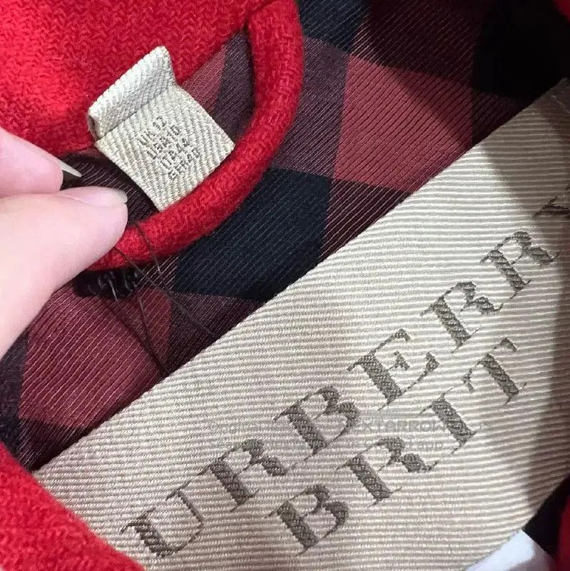 Burberry Burberry Red Cotton Women's Coat. Size M / US 6-8 / IT 42-44 - 3 Thumbnail