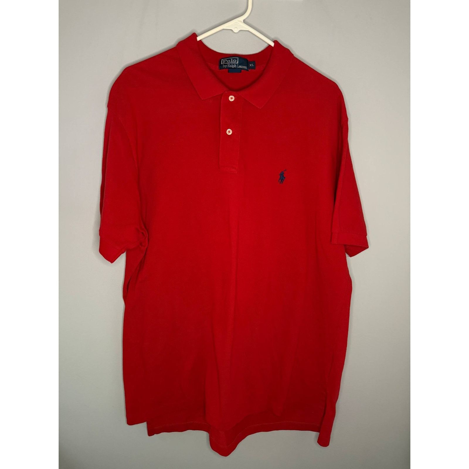Polo Ralph Lauren POLO Ralph Lauren Classic Fit 100% Cotton Polo Red Mens XL Size US XL / EU 56 / 4 - 3 Thumbnail