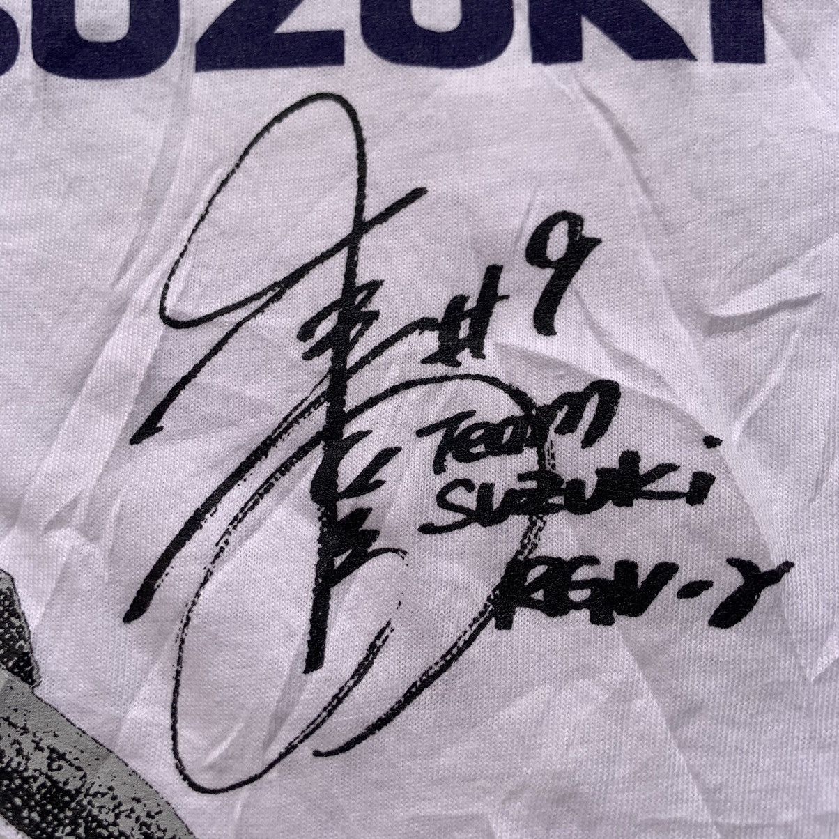 Vintage Vintage 90s Suzuki Racing Team Kenny Roberts Aoki T-Shirt Size US L / EU 52-54 / 3 - 8 Thumbnail