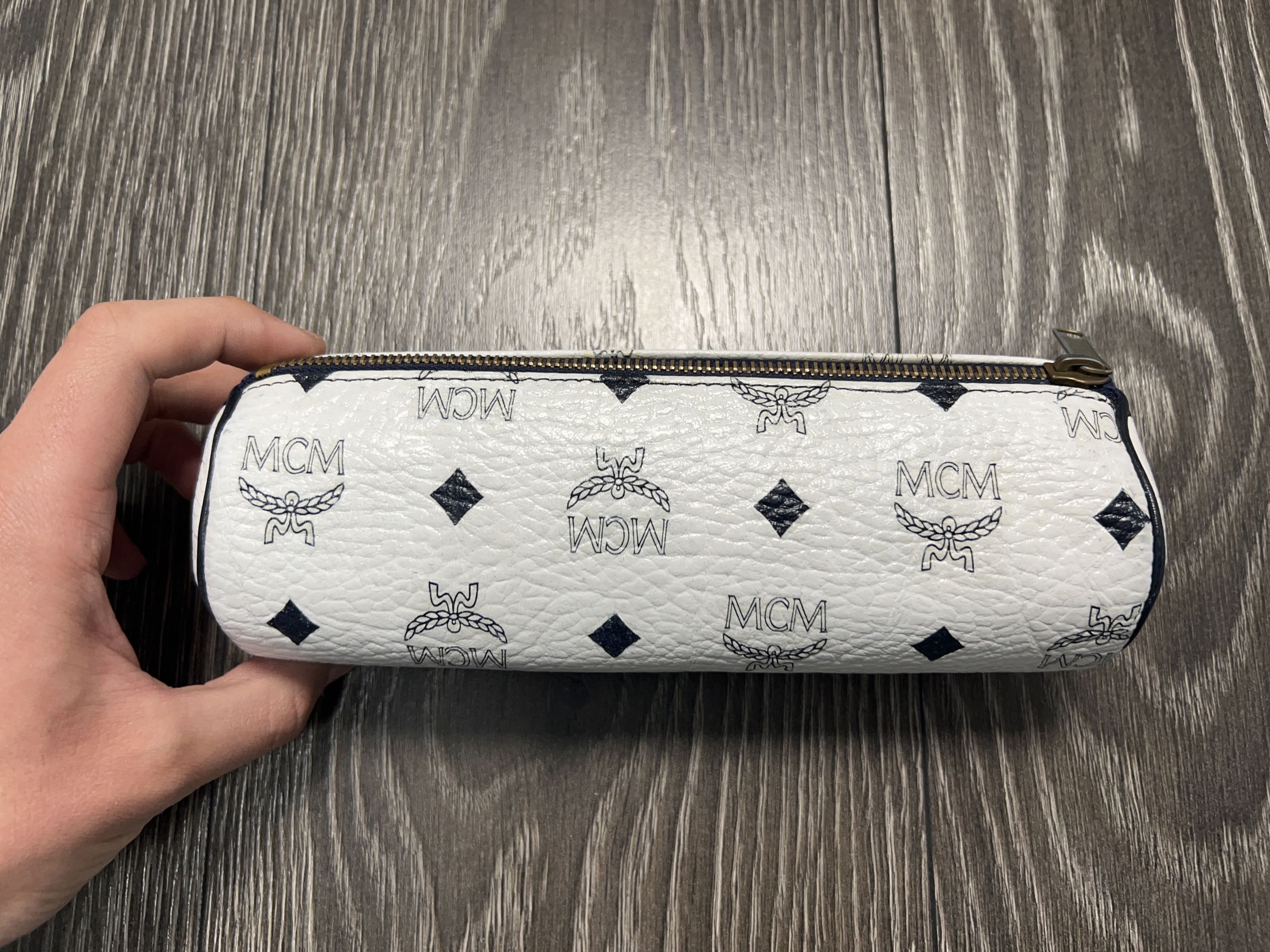 MCM Munchen Vicetos Pencil Pen Case ZIp Cover Cylinder Pouch Bag Size ONE SIZE - 2 Thumbnail