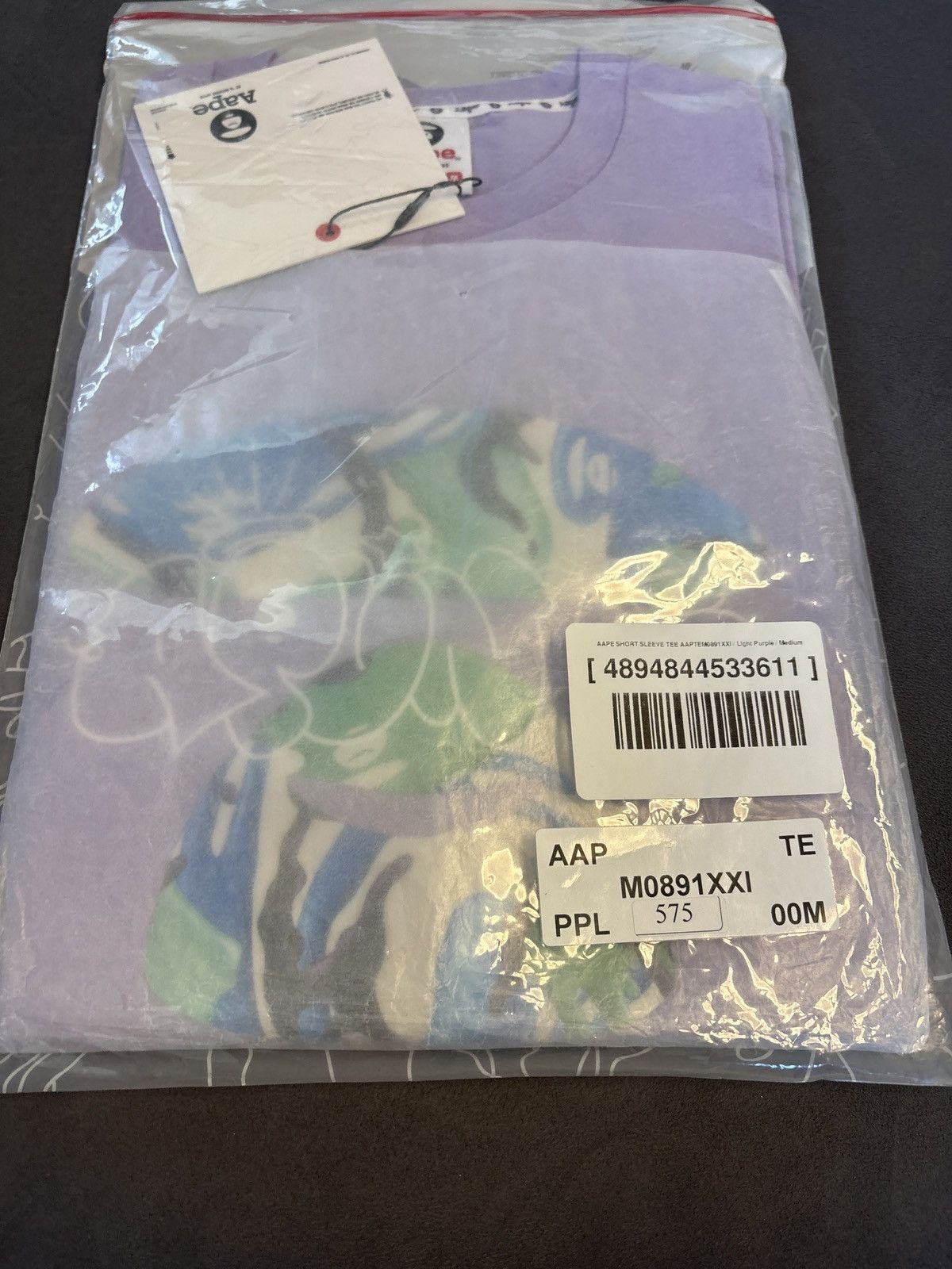 Aape × Bape Aape by a bathing ape purple tee Size US M / EU 48-50 / 2 - 10 Thumbnail