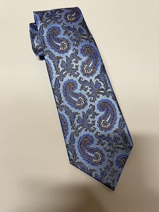 Ermenegildo Zegna Ermenegildo Zegna Blue Paisley Silk Tie Size ONE SIZE - 4 Thumbnail