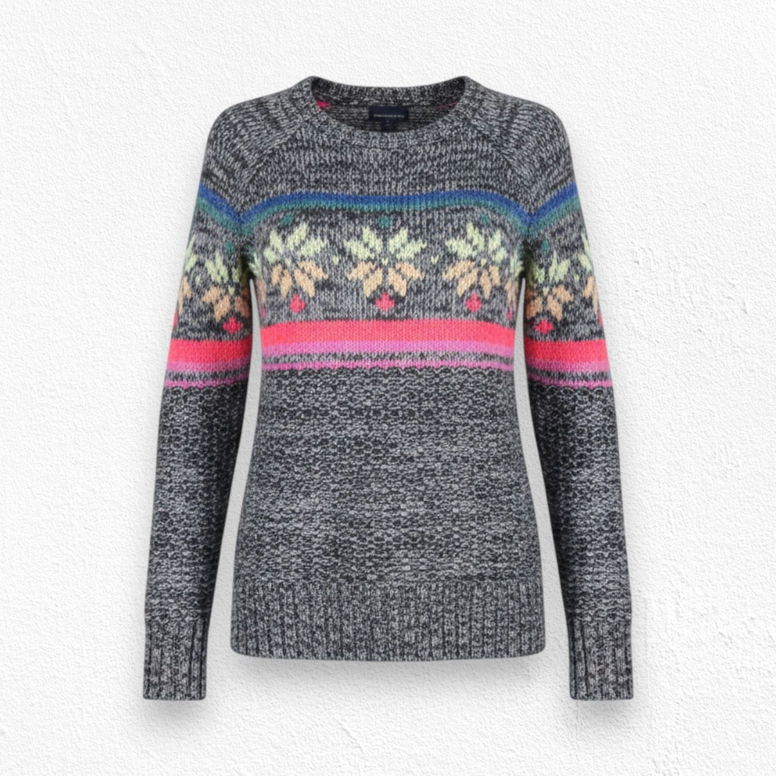 American Eagle Outfitters American Eagle Multicolor Fair Isle Sweater Size XS Size XS / US 0-2 / IT 36-38 - 1 Thumbnail