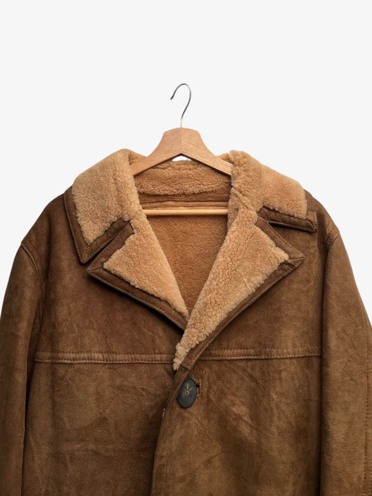 Sawyer of Napa Vintage Sawyer of Napa Shearling Ranch Sheepskin Suede Coat Size US M / EU 48-50 / 2 - 7 Thumbnail