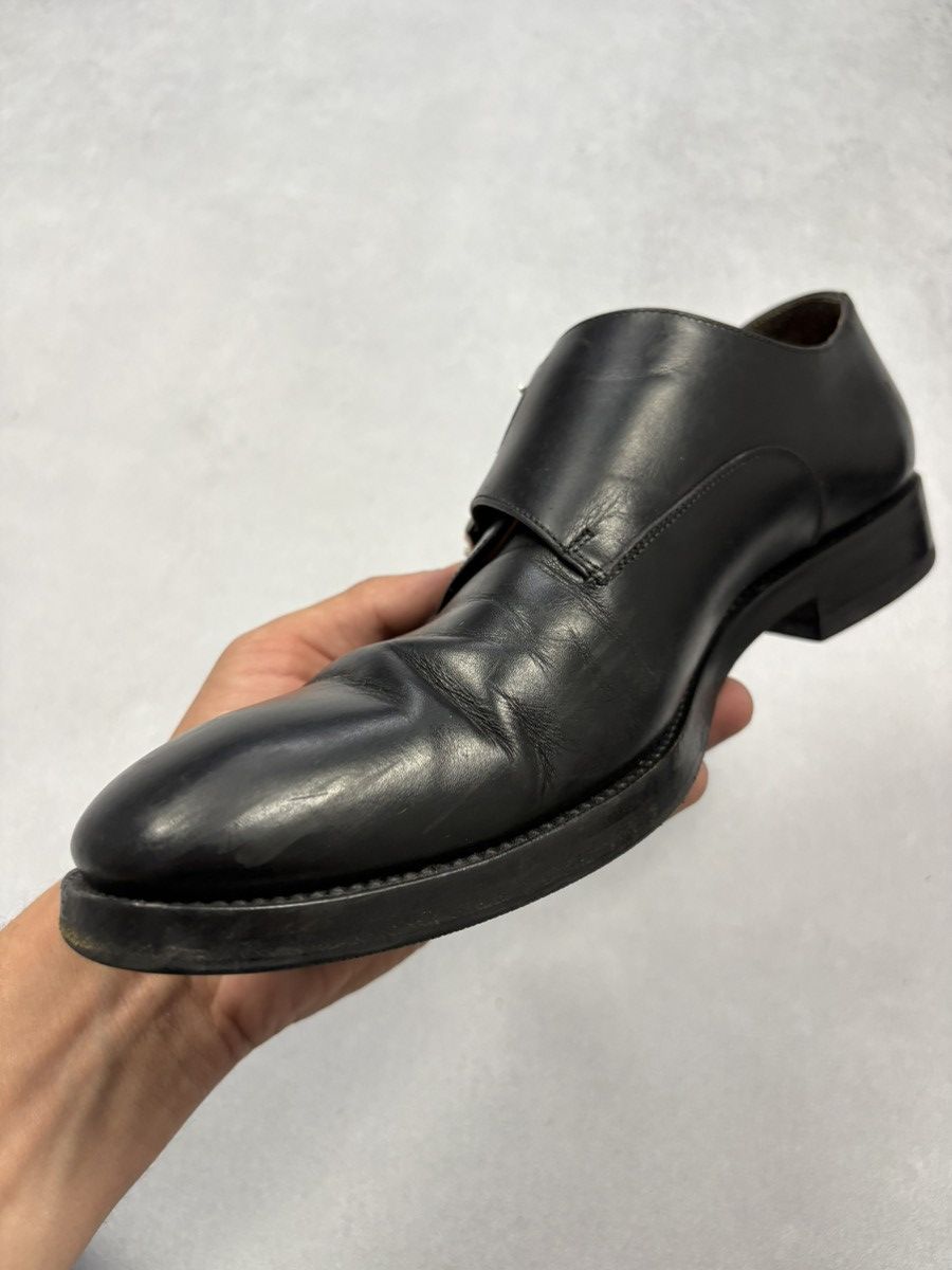 Franceschetti Franceschetti Black Leather Double Monk Strap Shoes Size US 8 / EU 41 - 11 Thumbnail