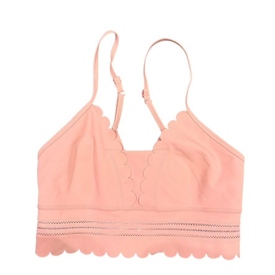 Free People Free People Genesis Scalloped Bra in Pink, Size XS Size ONE SIZE - 3 Thumbnail